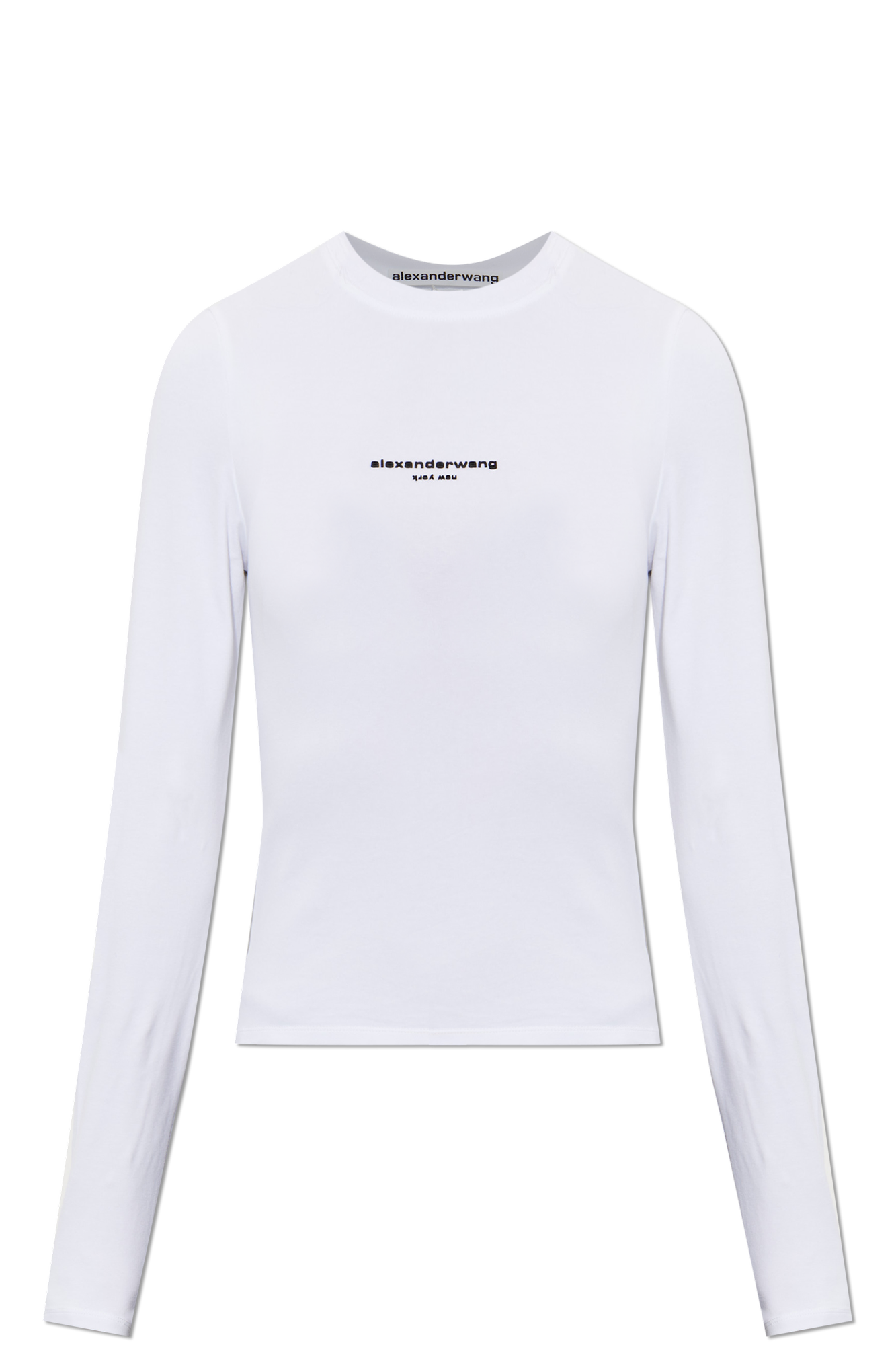 Alexander Wang Top Z Wypukłym Logo, Kobiety, Biały