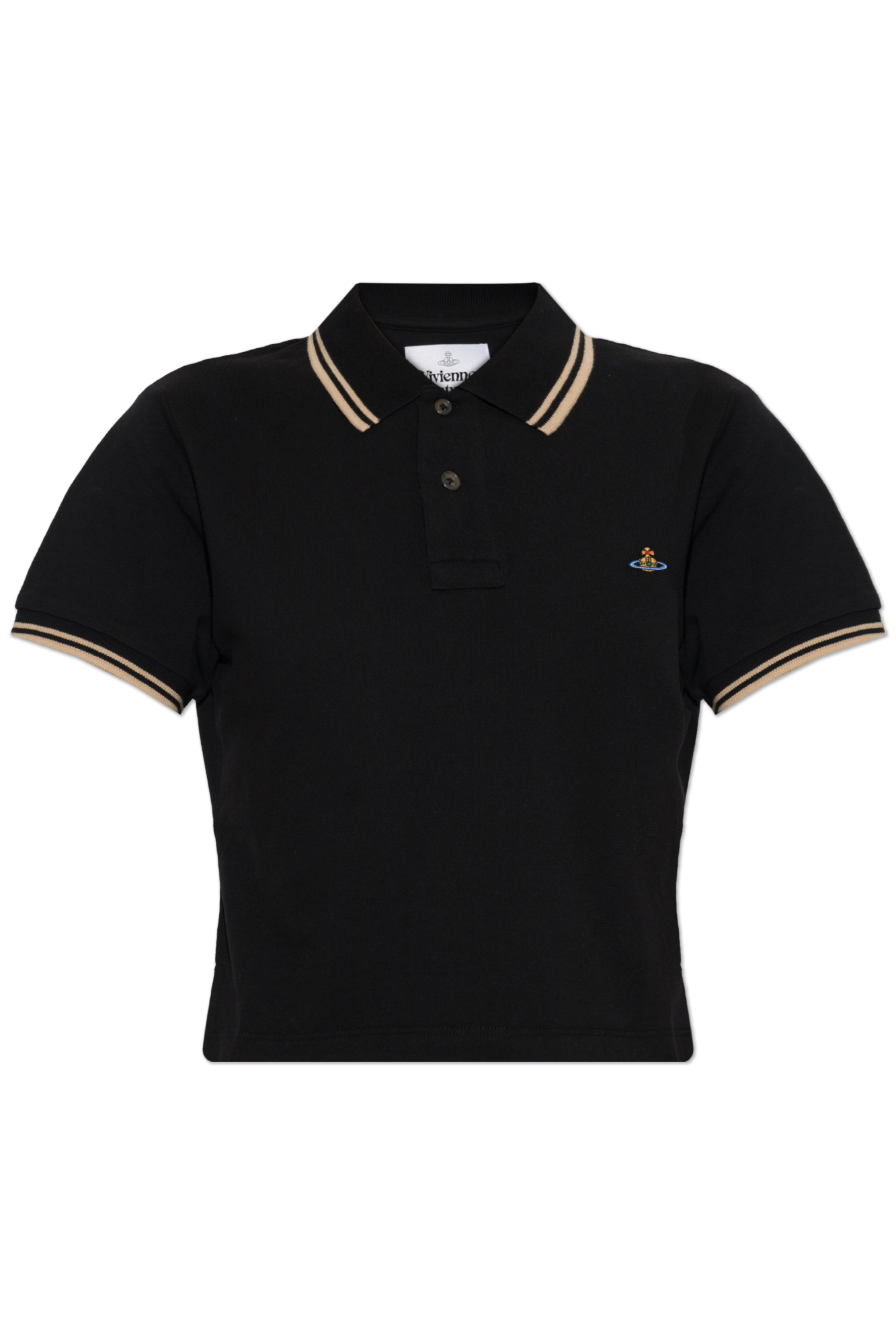 Vivienne Westwood Polo Z Logo, Kobiety, Czarny