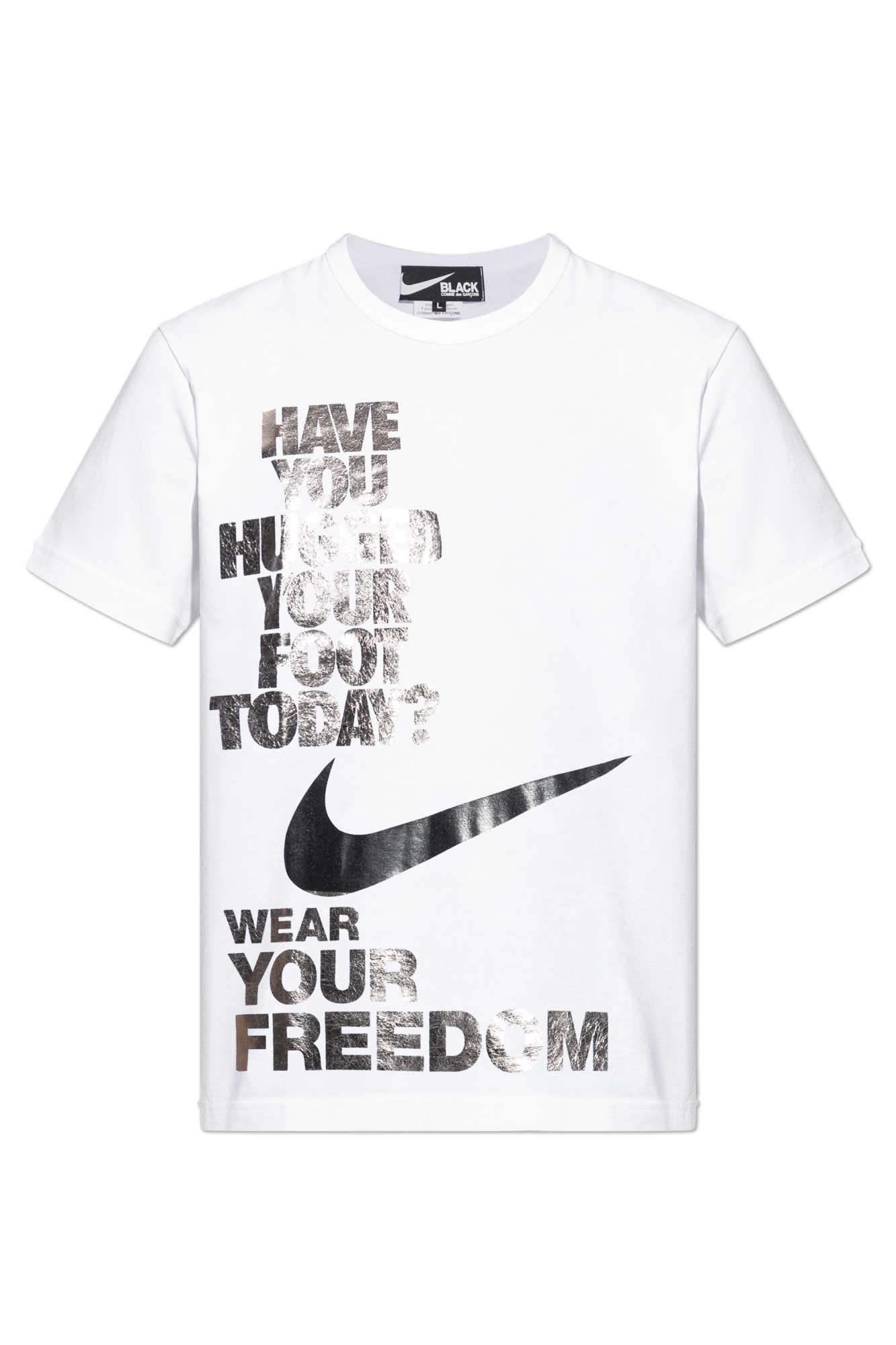 Comme Des Garçons Black Comme Des Garçons Black  X Nike, Unisex, Biały
