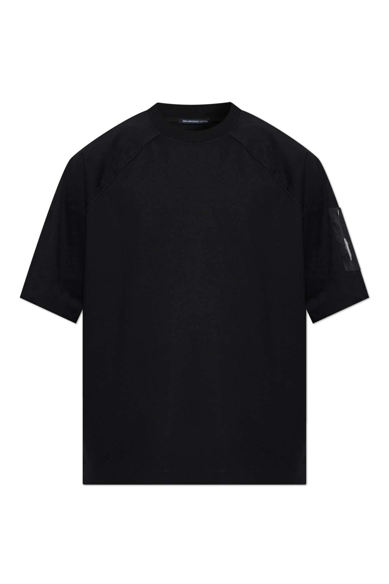 C.P. Company T-shirt Z Aplikacją, Mężczyźni, Czarny