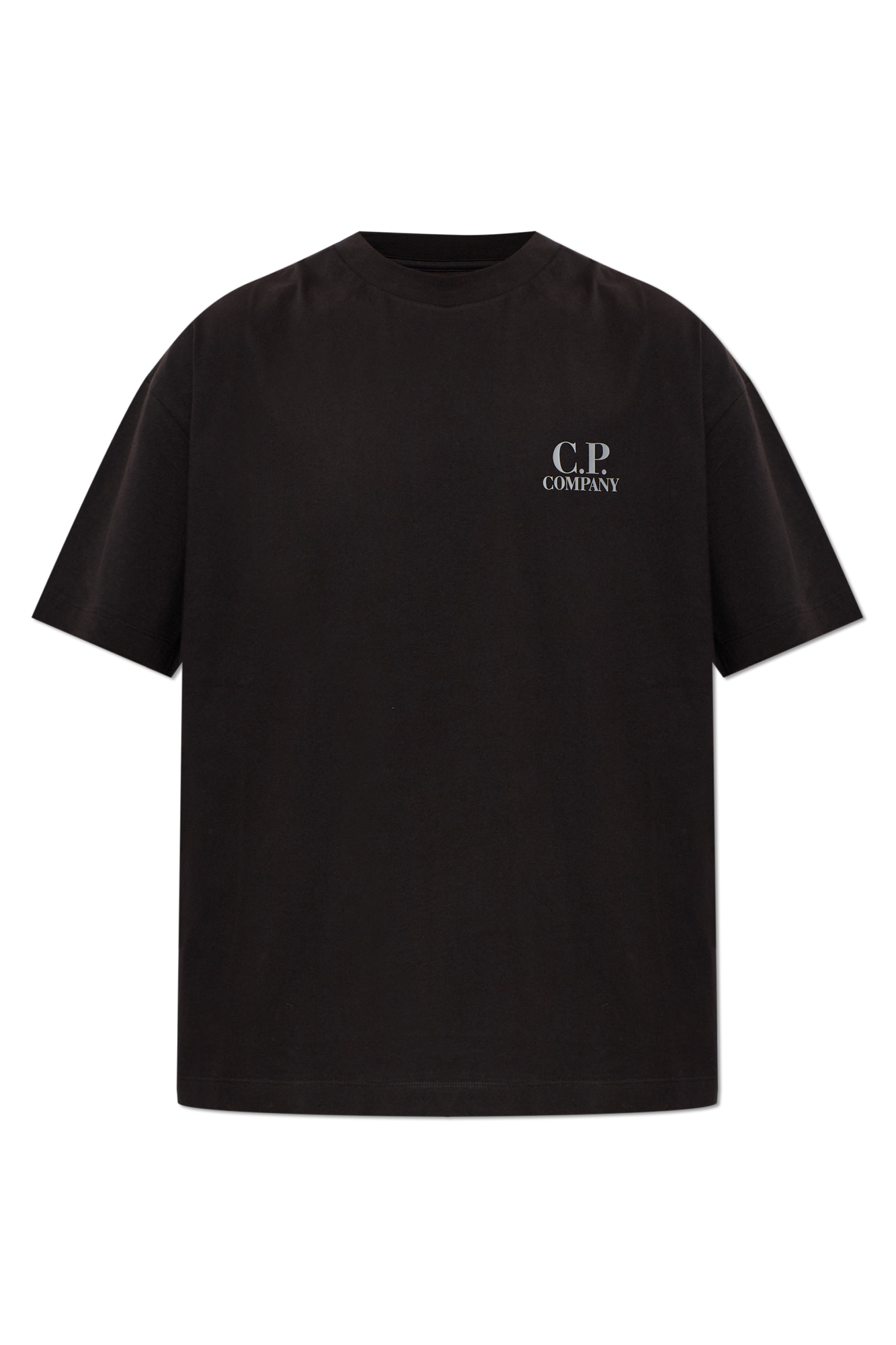 C.P. Company T-shirt Z Logo, Mężczyźni, Czarny