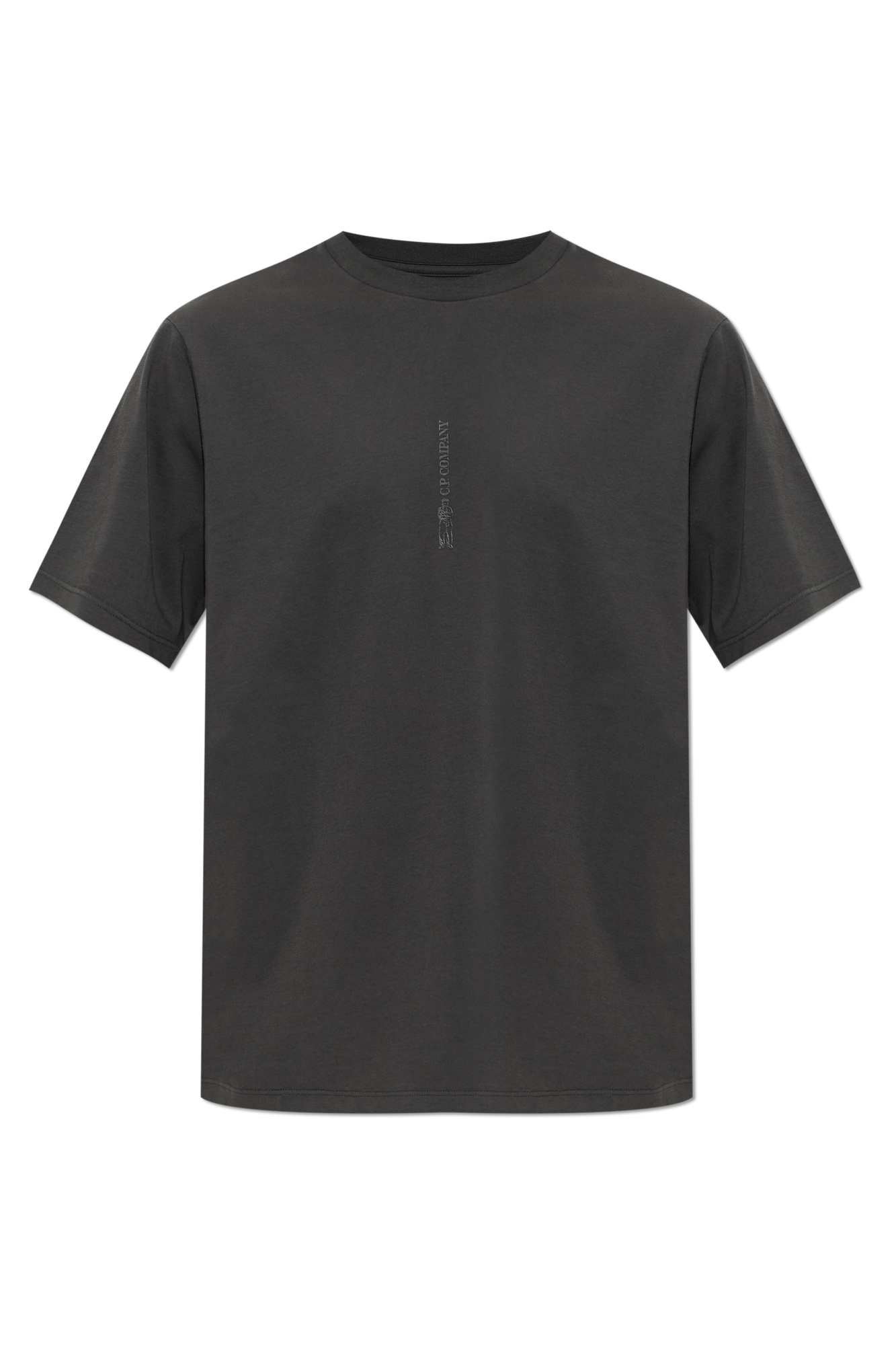 C.P. Company T-shirt Z Logo, Mężczyźni, Szary