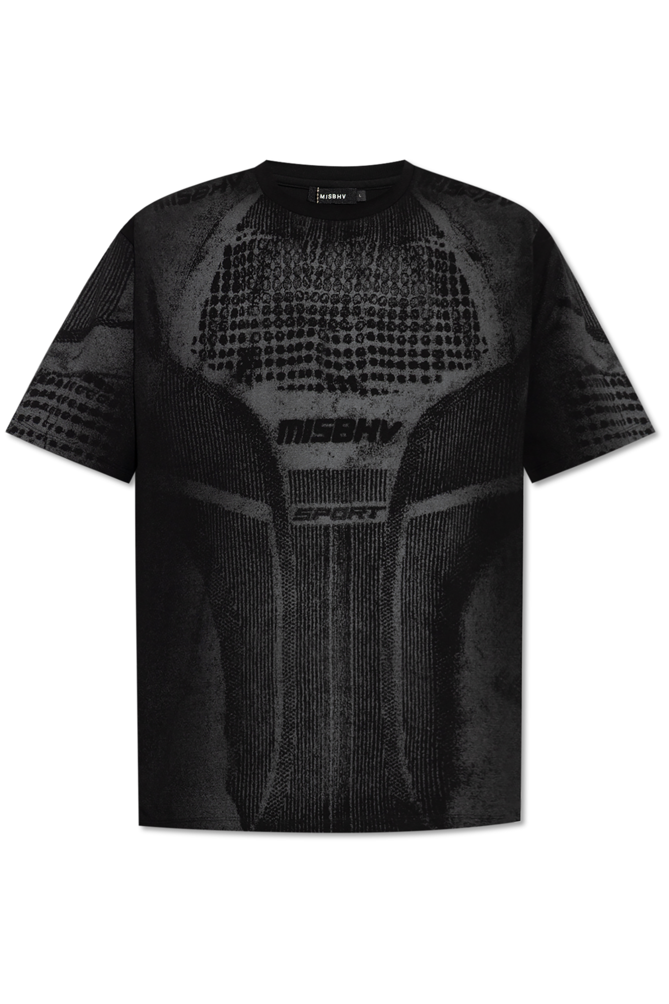 MISBHV T-shirt Ze Wzorem, Mężczyźni, Czarny