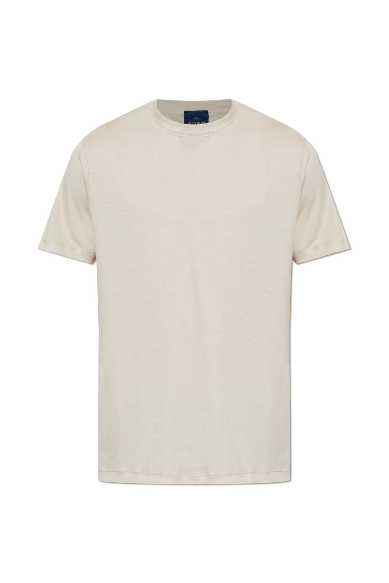 Paul & Shark T-shirt Z Okrągłym Dekoltem, Mężczyźni, Kremowy