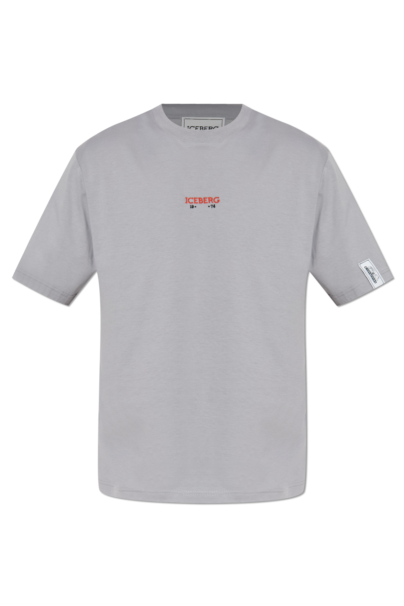 Iceberg T-shirt Z Nadrukiem, Mężczyźni, Szary