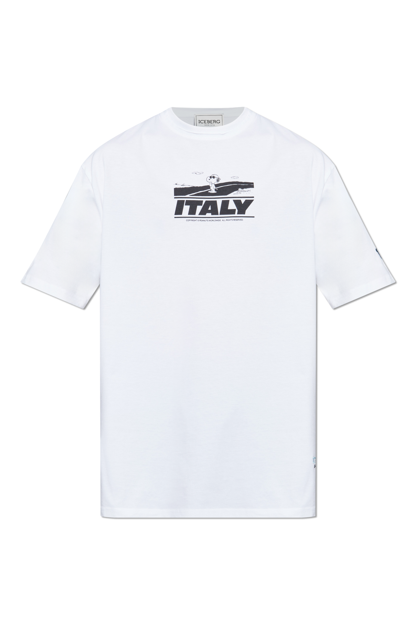 Iceberg T-shirt Z Nadrukiem, Mężczyźni, Biały