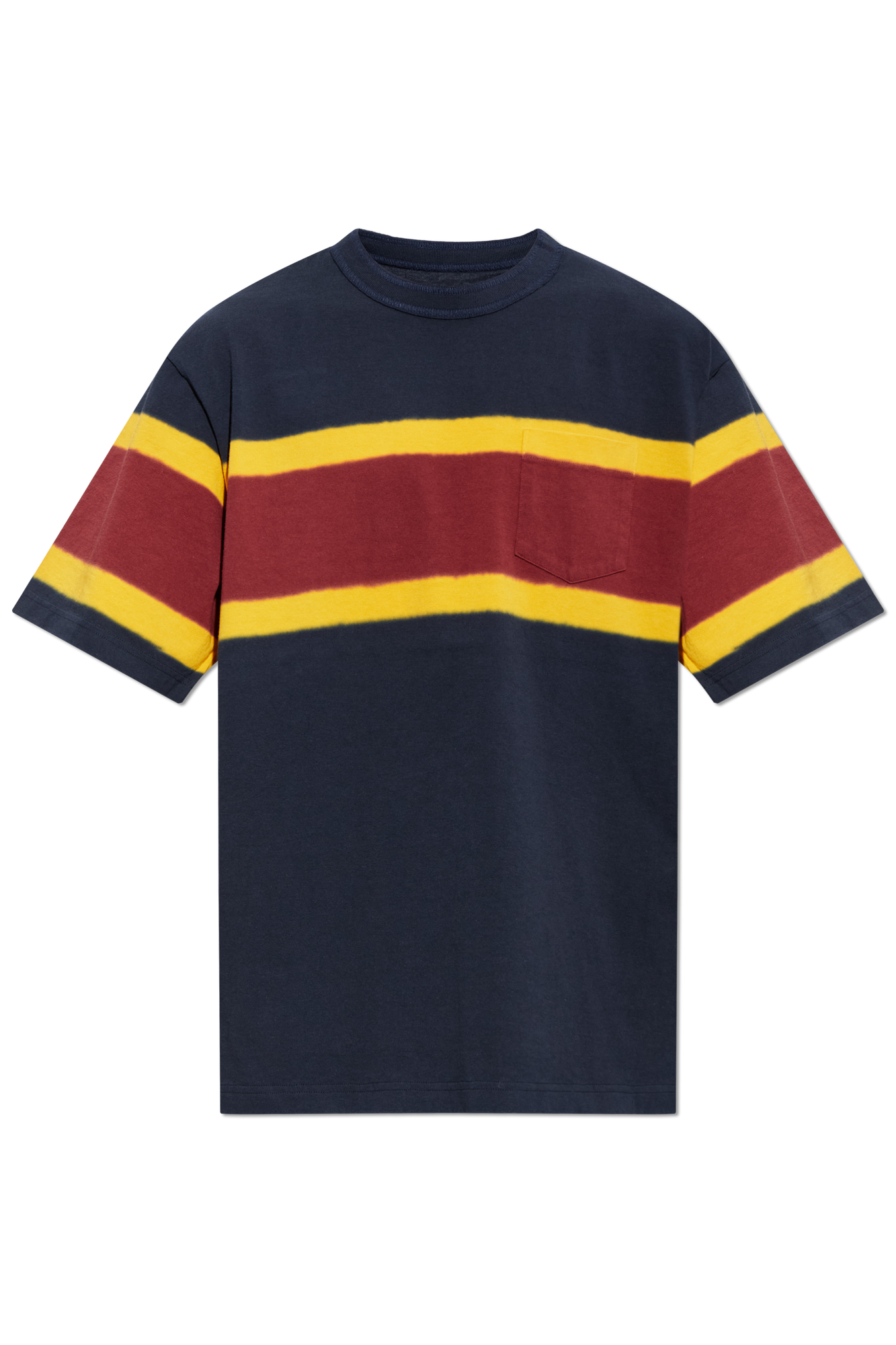 Sacai T-shirt Z Kieszenią, Mężczyźni, Granatowy