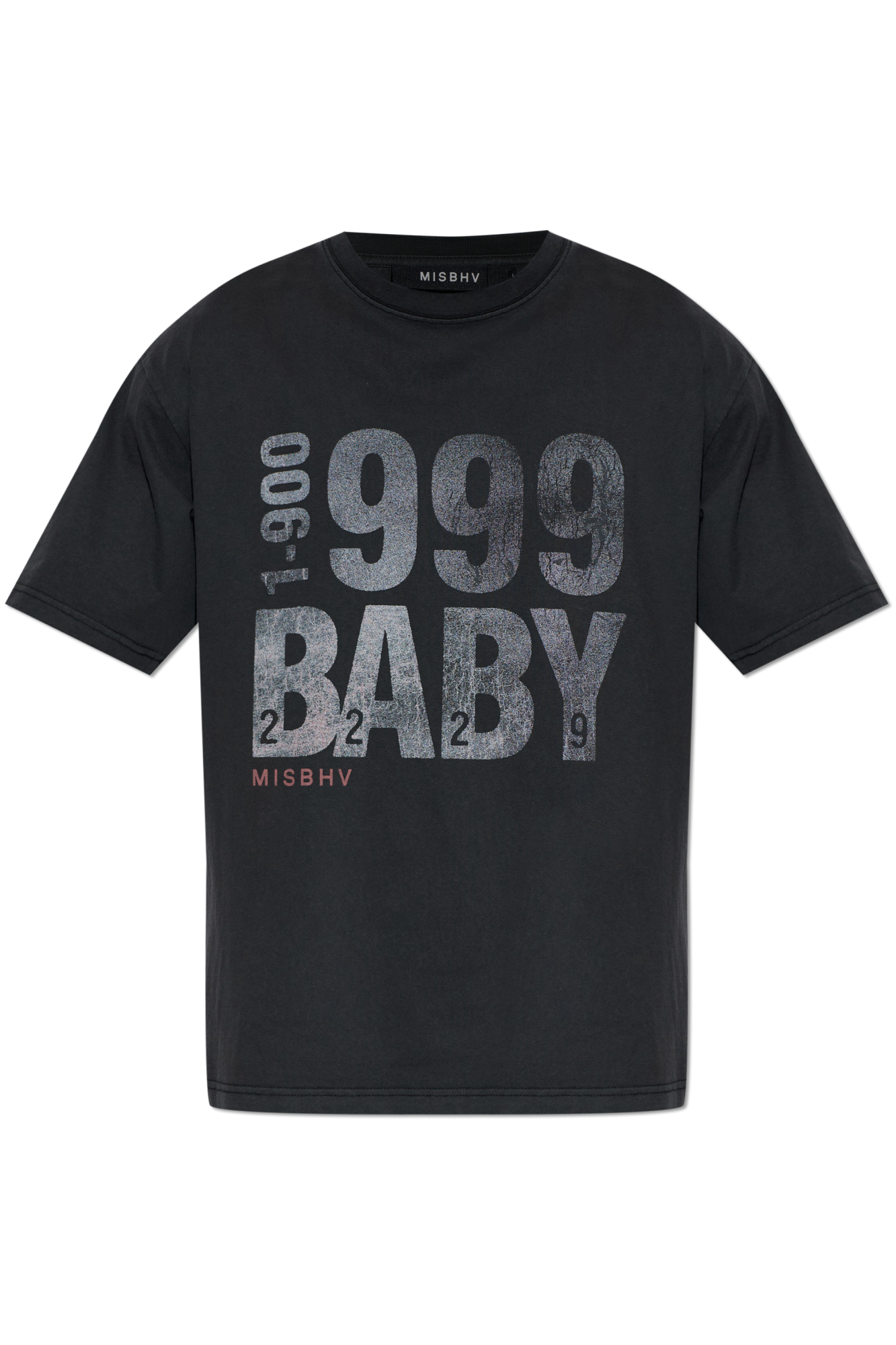 MISBHV T-shirt Z Nadrukiem, Mężczyźni, Czarny
