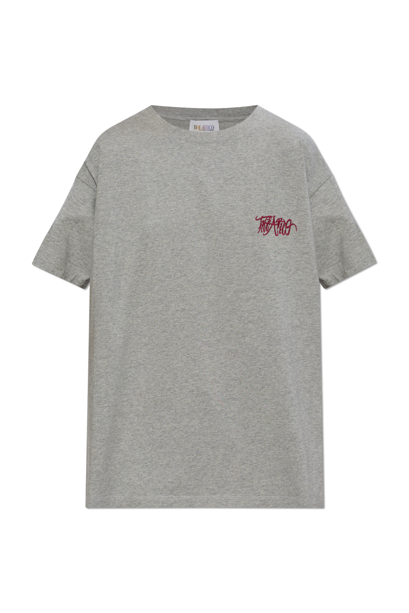 The Attico T-shirt Z Kolekcji `Il Primo Bagno`, Kobiety, Szary