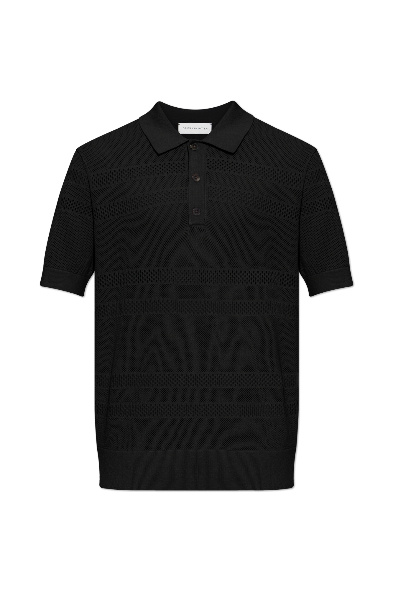 Dries Van Noten Polo `Mercy`, Mężczyźni, Czarny