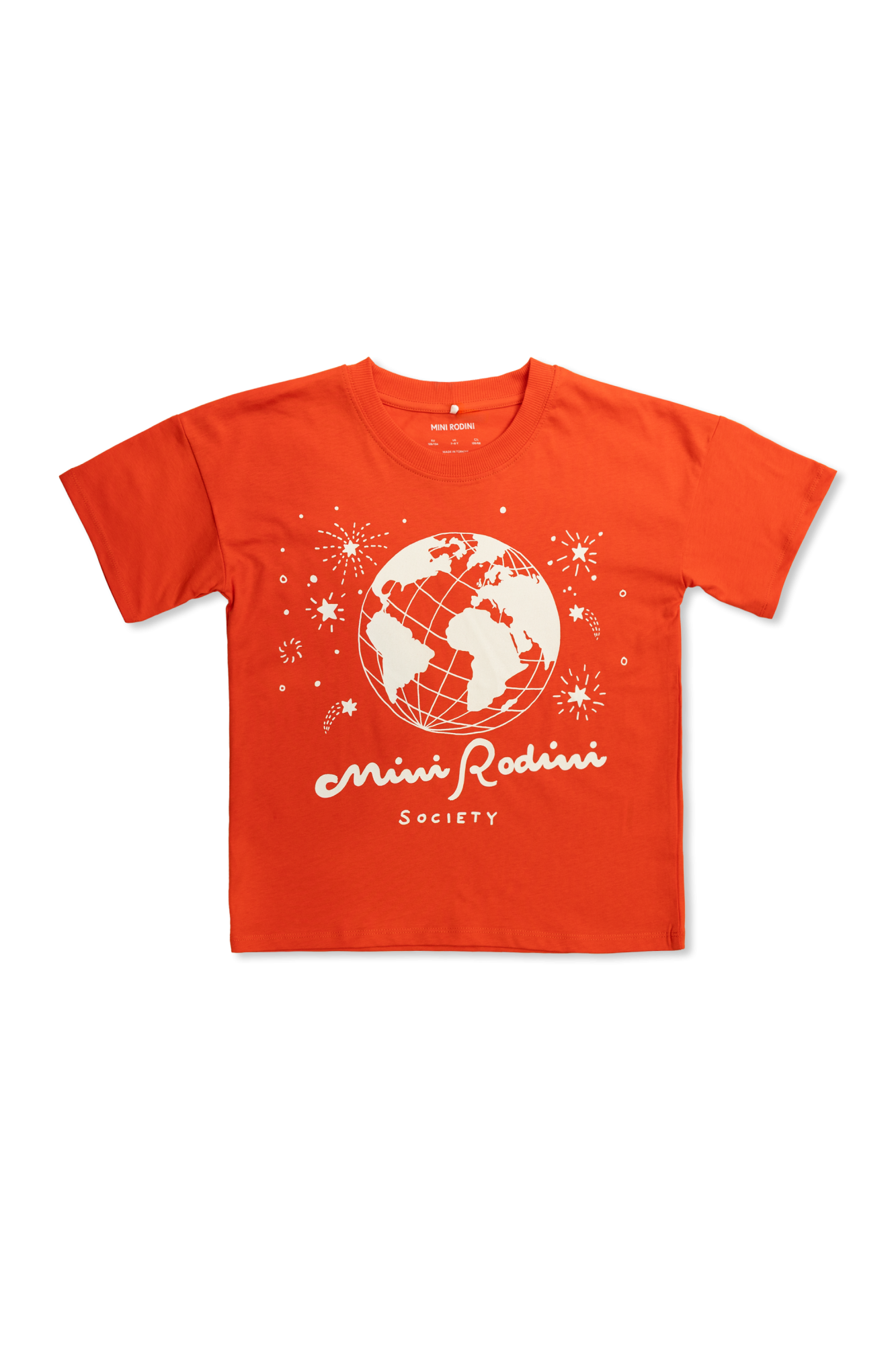 Mini Rodini T-shirt Z Nadrukiem, Unisex, Czerwony