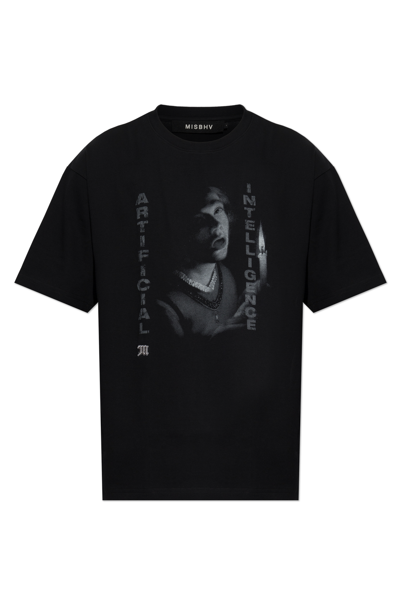 MISBHV T-shirt Z Nadrukiem, Mężczyźni, Czarny