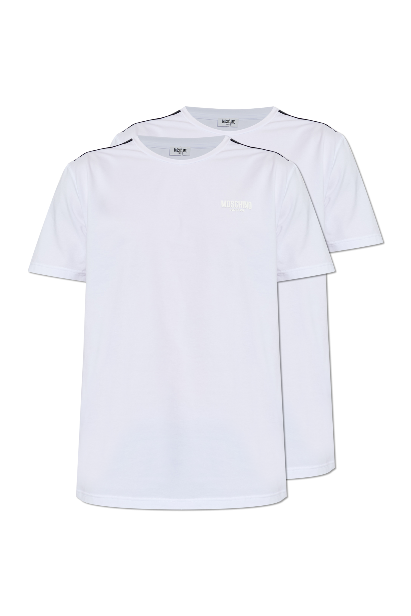 Moschino Dwupak T-shirtów Z Linii `Active`, Mężczyźni, Biały