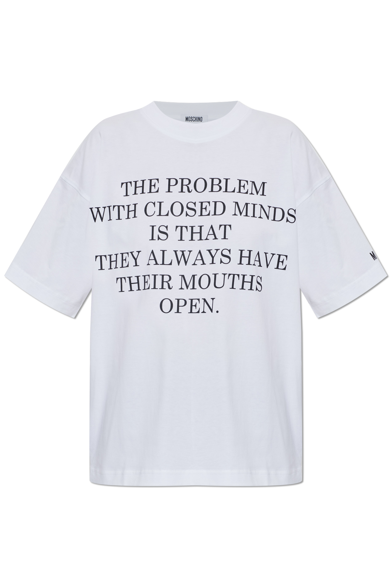 Moschino T-shirt Z Nadrukiem, Kobiety, Biały