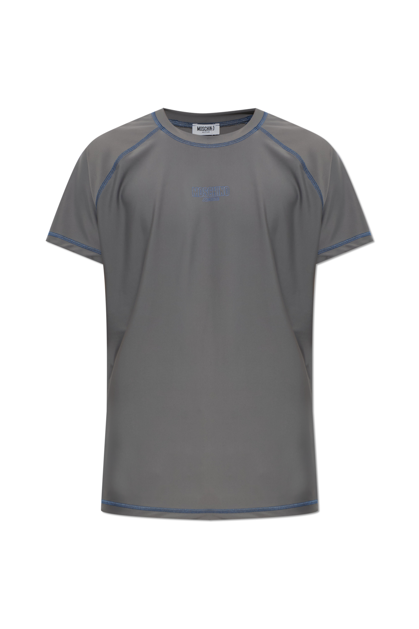 Moschino T- Shirt Z Linii `Active`, Mężczyźni, Szary