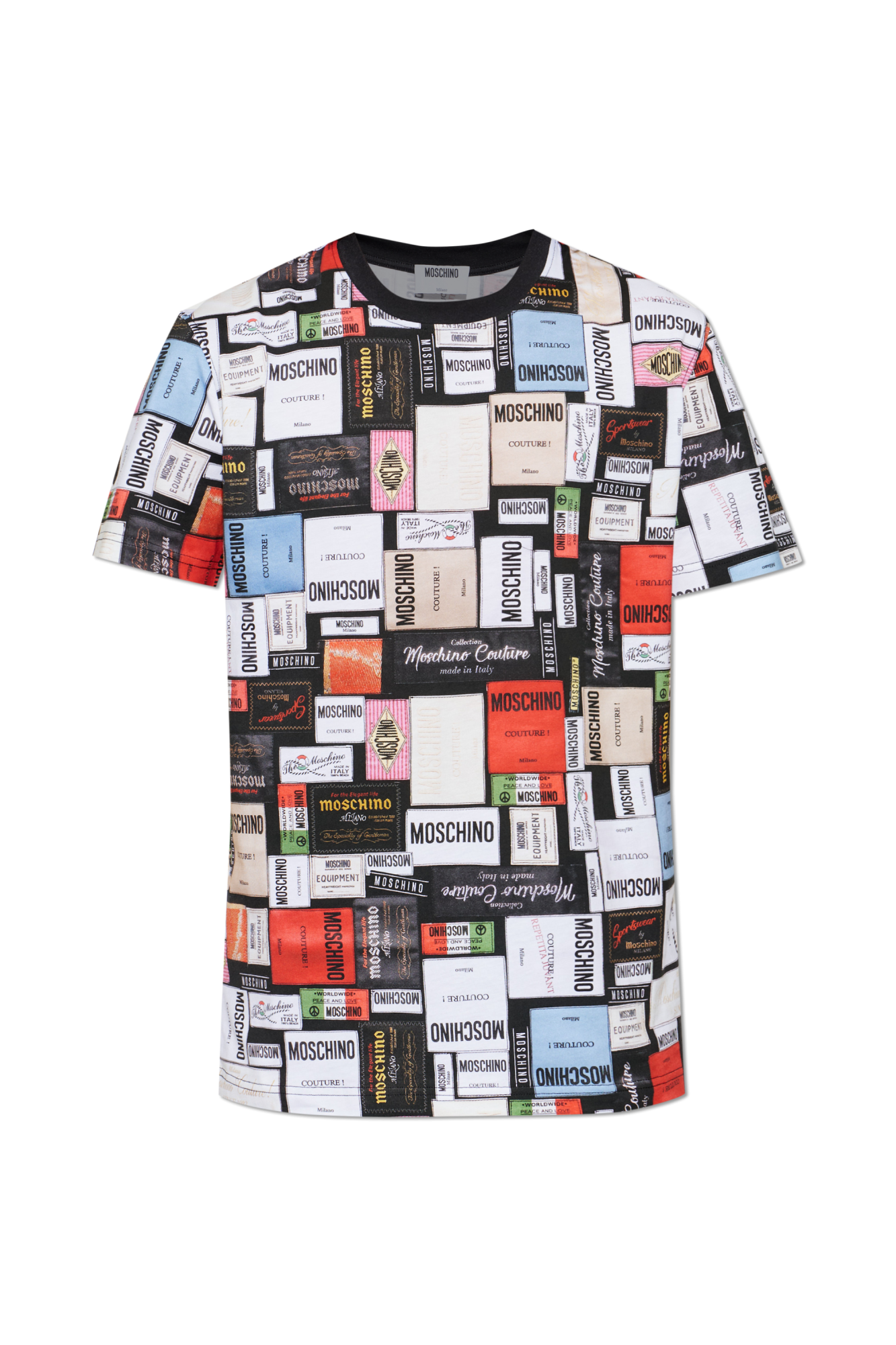 Moschino T-shirt Z Nadrukiem, Mężczyźni, Multikolor