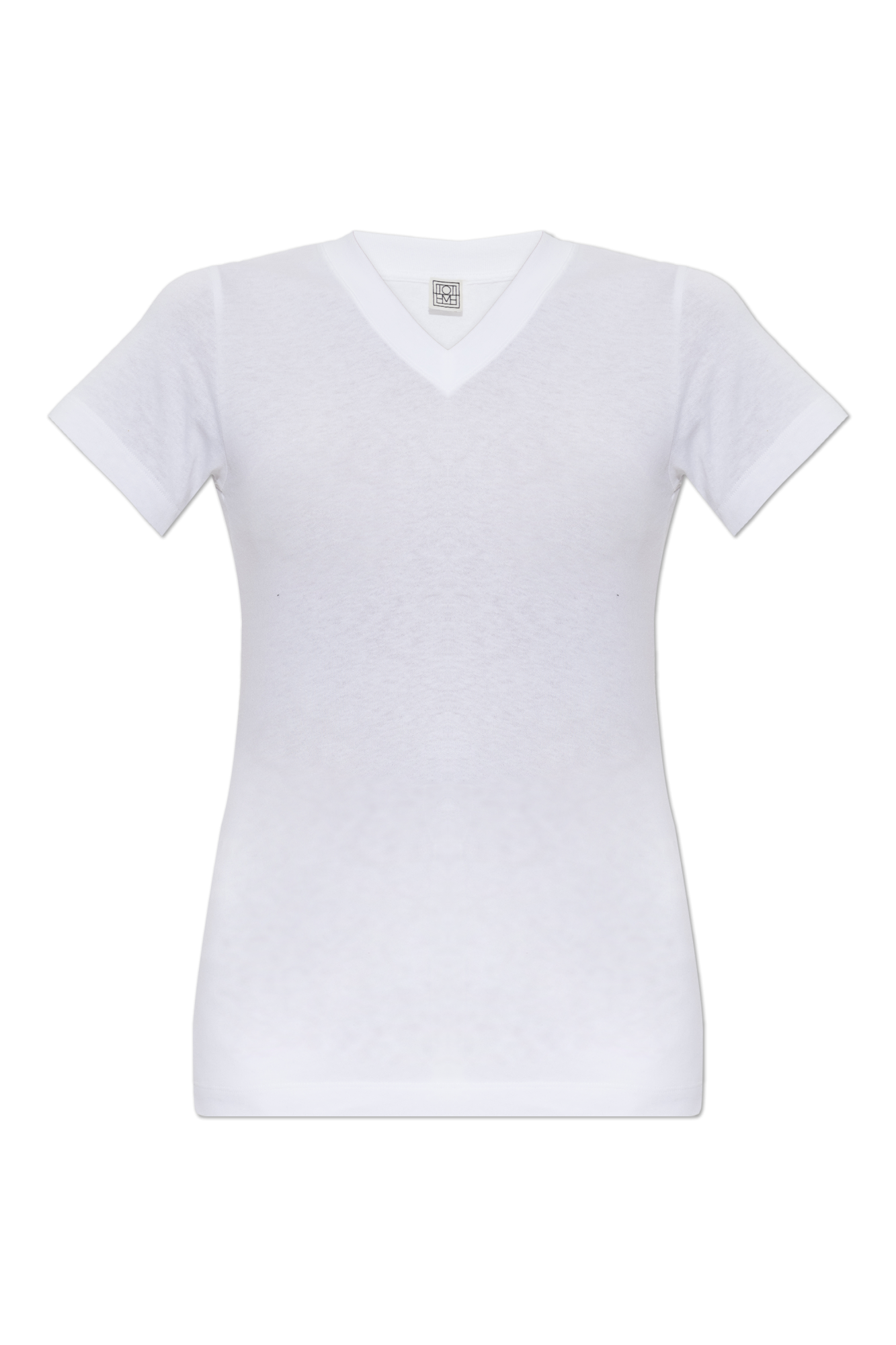 TOTEME T-shirt Z Dekoltem W Serek, Kobiety, Biały