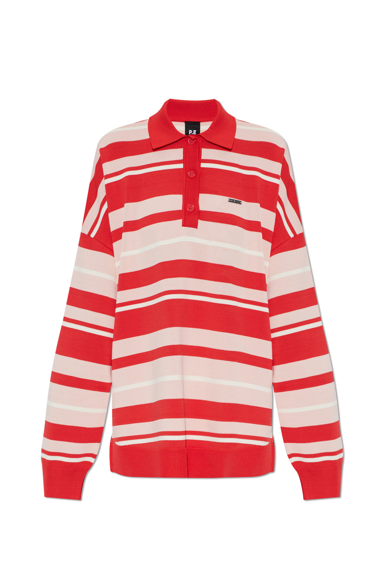 P.E Nation Polo `Strata` Z Długimi Rękawami, Kobiety, Czerwony
