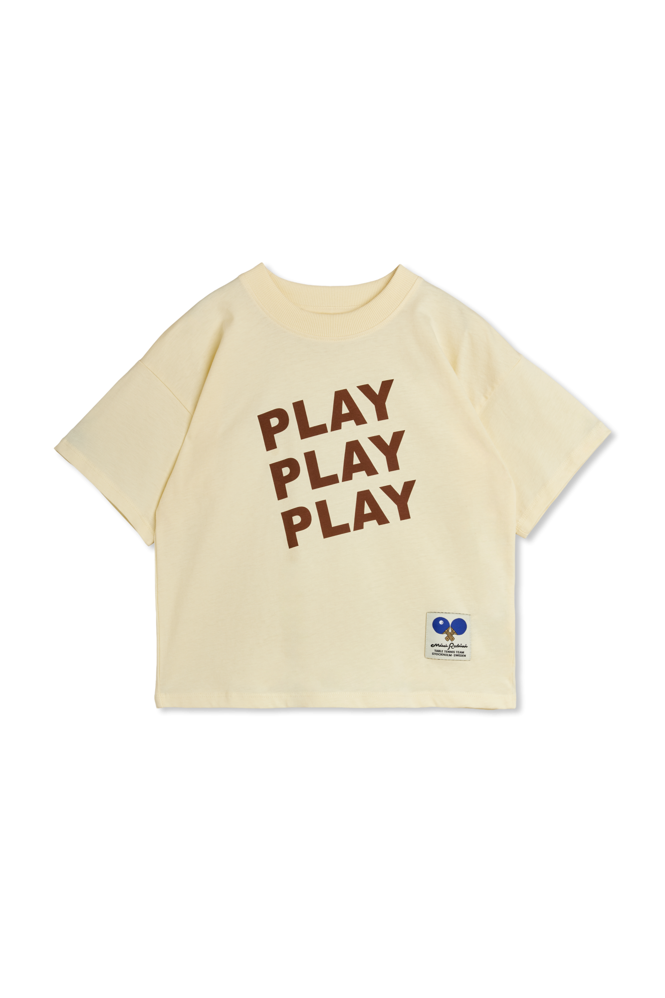 Mini Rodini T-shirt Z Nadrukiem, Unisex, Kremowy
