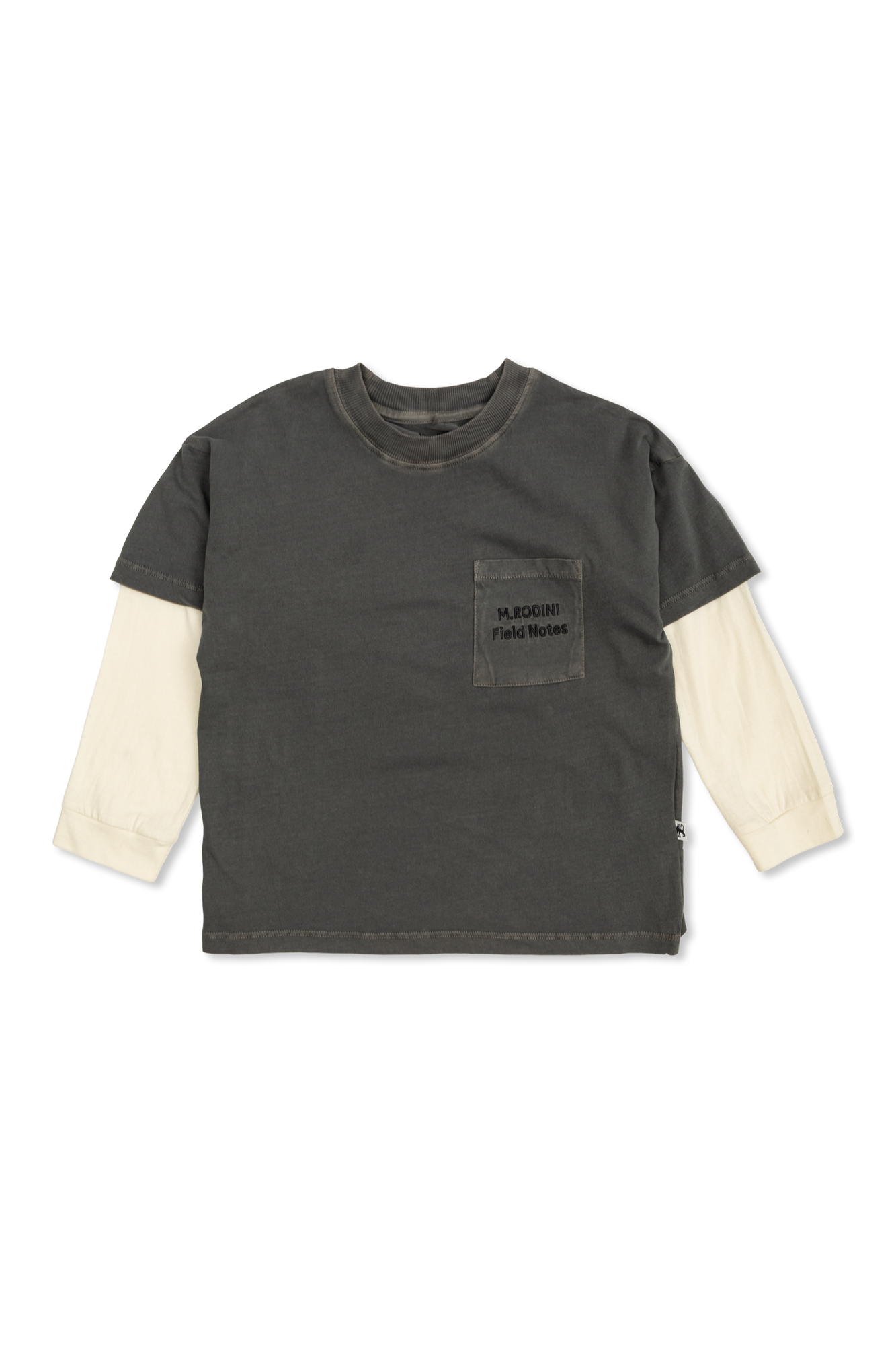 Mini Rodini T-shirt Z Długimi Rękawami, Unisex, Szary
