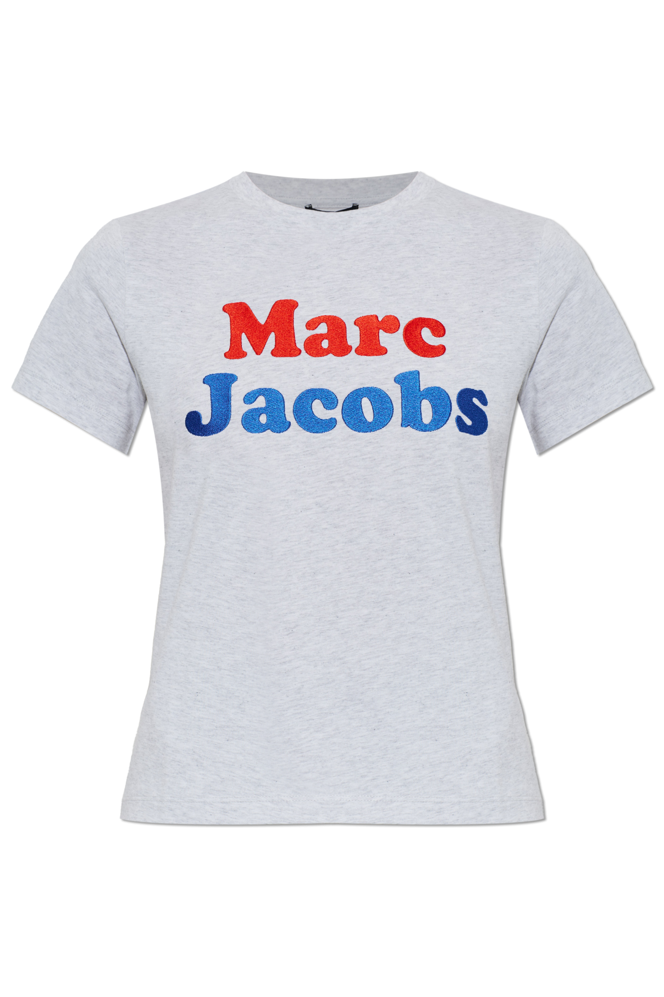 Marc Jacobs T-shirt Z Logo, Kobiety, Szary