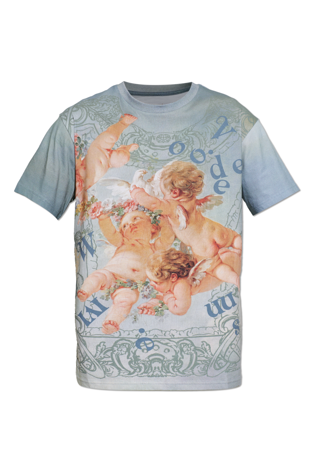 Vivienne Westwood T-shirt Z Nadrukiem, Unisex, Jasnoniebieski
