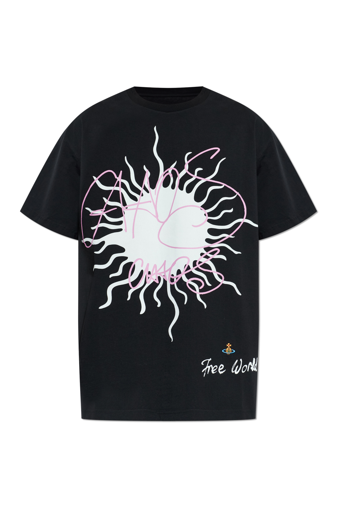 Vivienne Westwood T-shirt Z Nadrukiem, Mężczyźni, Czarny