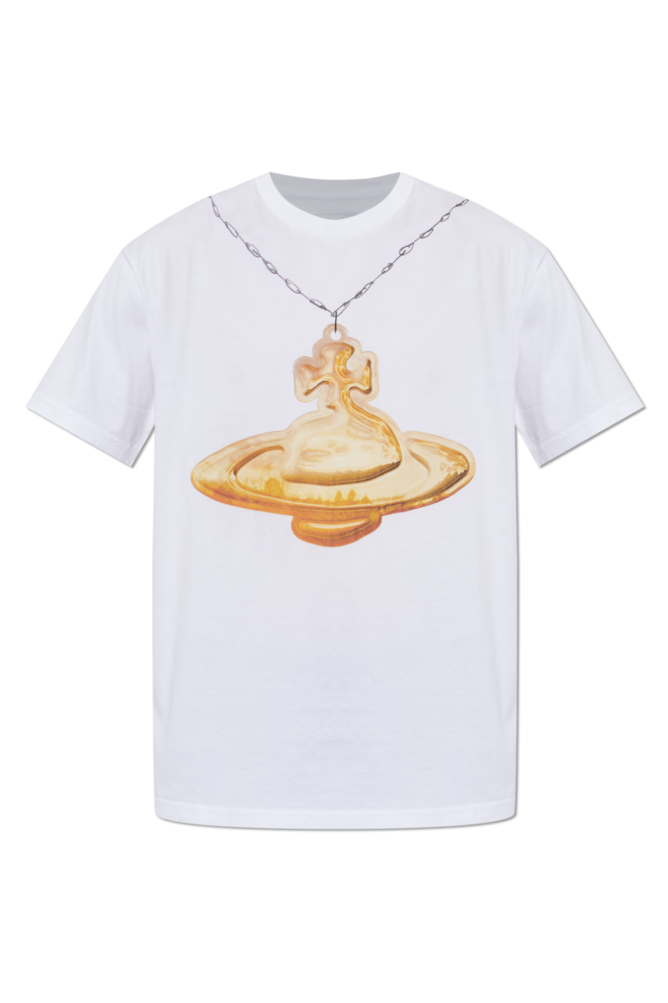 Vivienne Westwood T-shirt ‘Gold Orb Classic’, Mężczyźni, Biały
