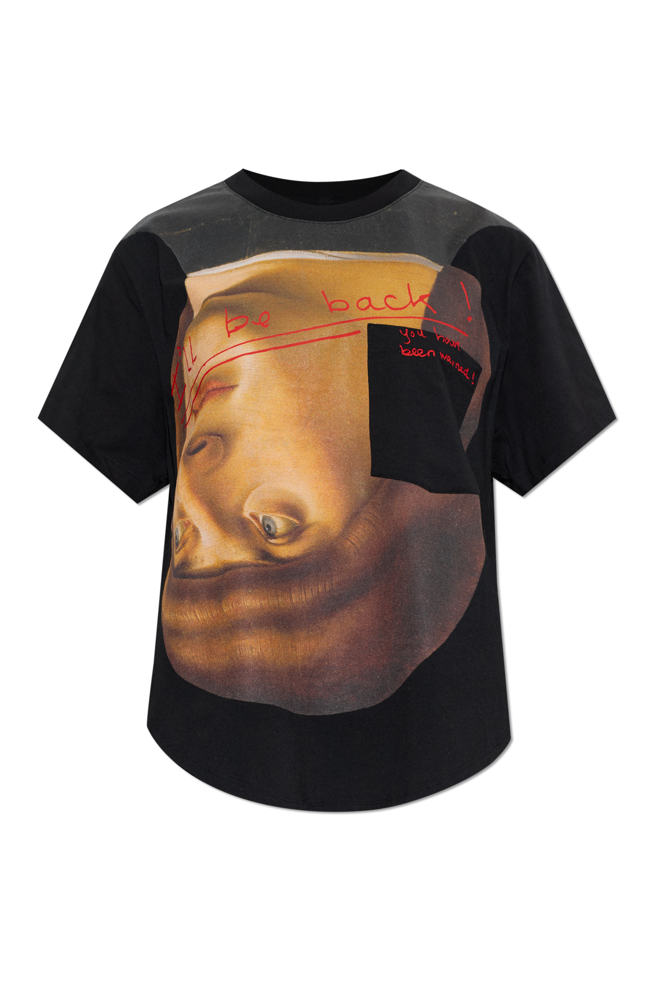 Vivienne Westwood T-shirt `Upside Down Head`, Kobiety, Czarny