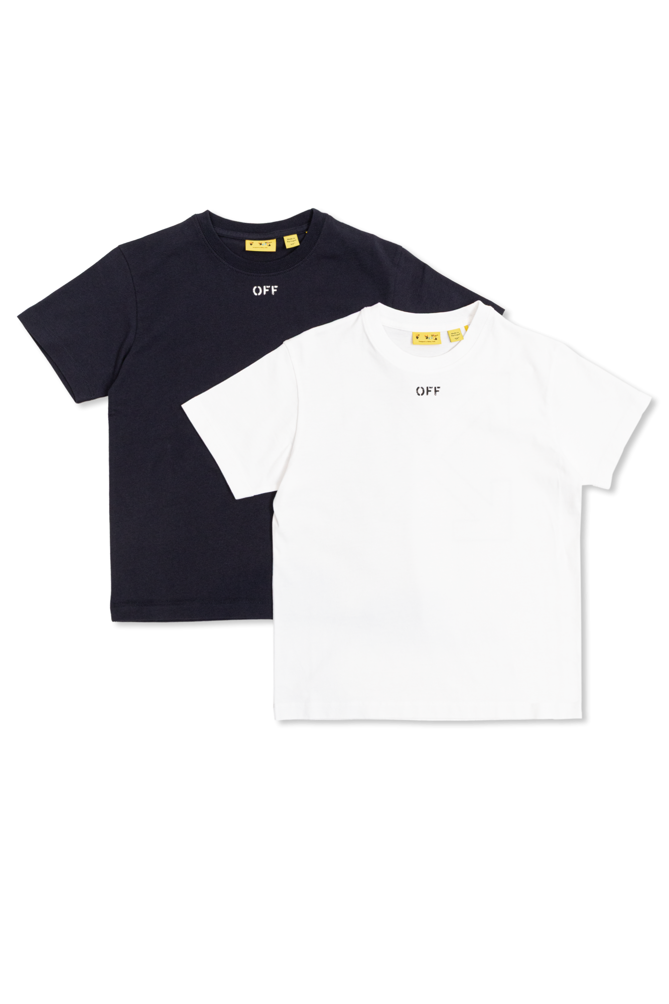 Off-White Kids Dwupak T-shirtów, Unisex, Biały
