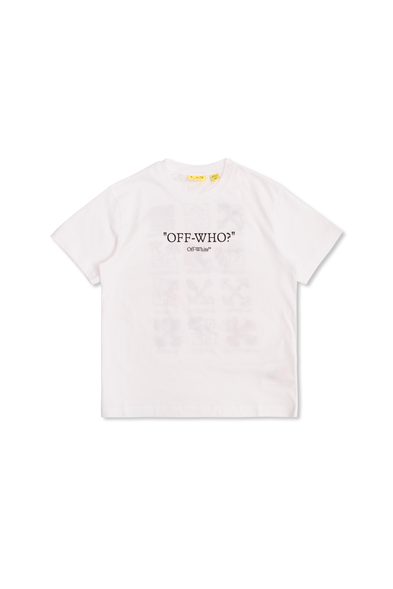 Off-White Kids T-shirt Z Nadrukiem, Unisex, Biały