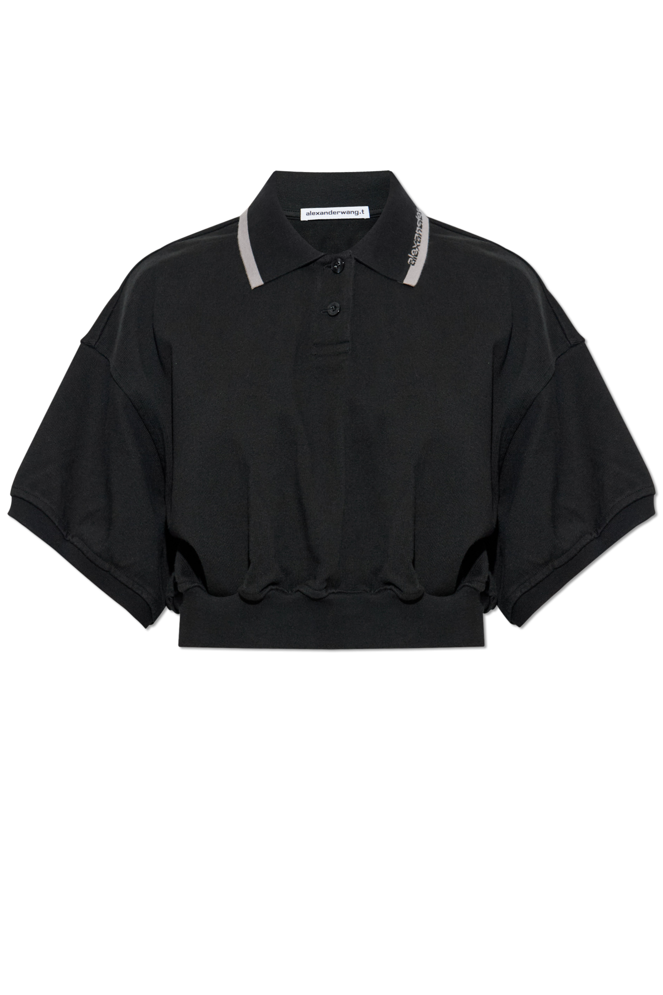 Alexander Wang Krótkie Polo O Luźnym Kroju, Kobiety, Czarny