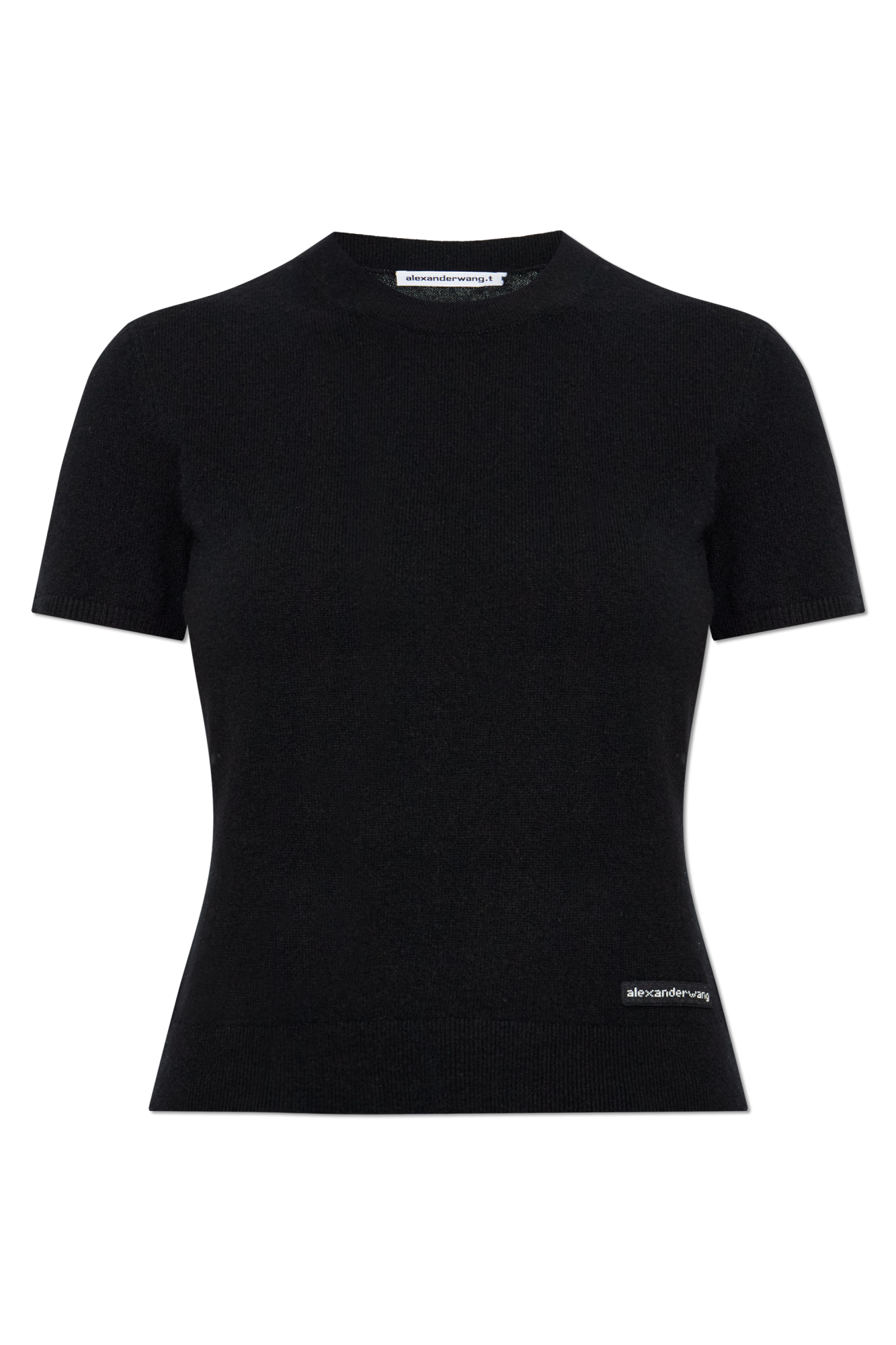 Alexander Wang Top Z Naszywką Z Logo, Kobiety, Czarny