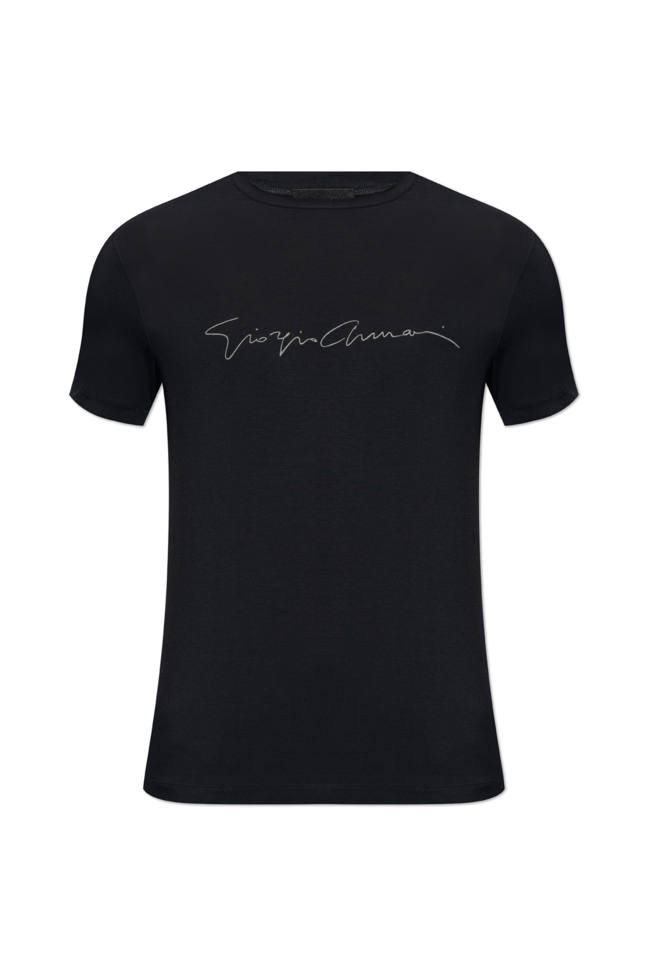 Giorgio Armani T-shirt Z Logo, Mężczyźni, Granatowy