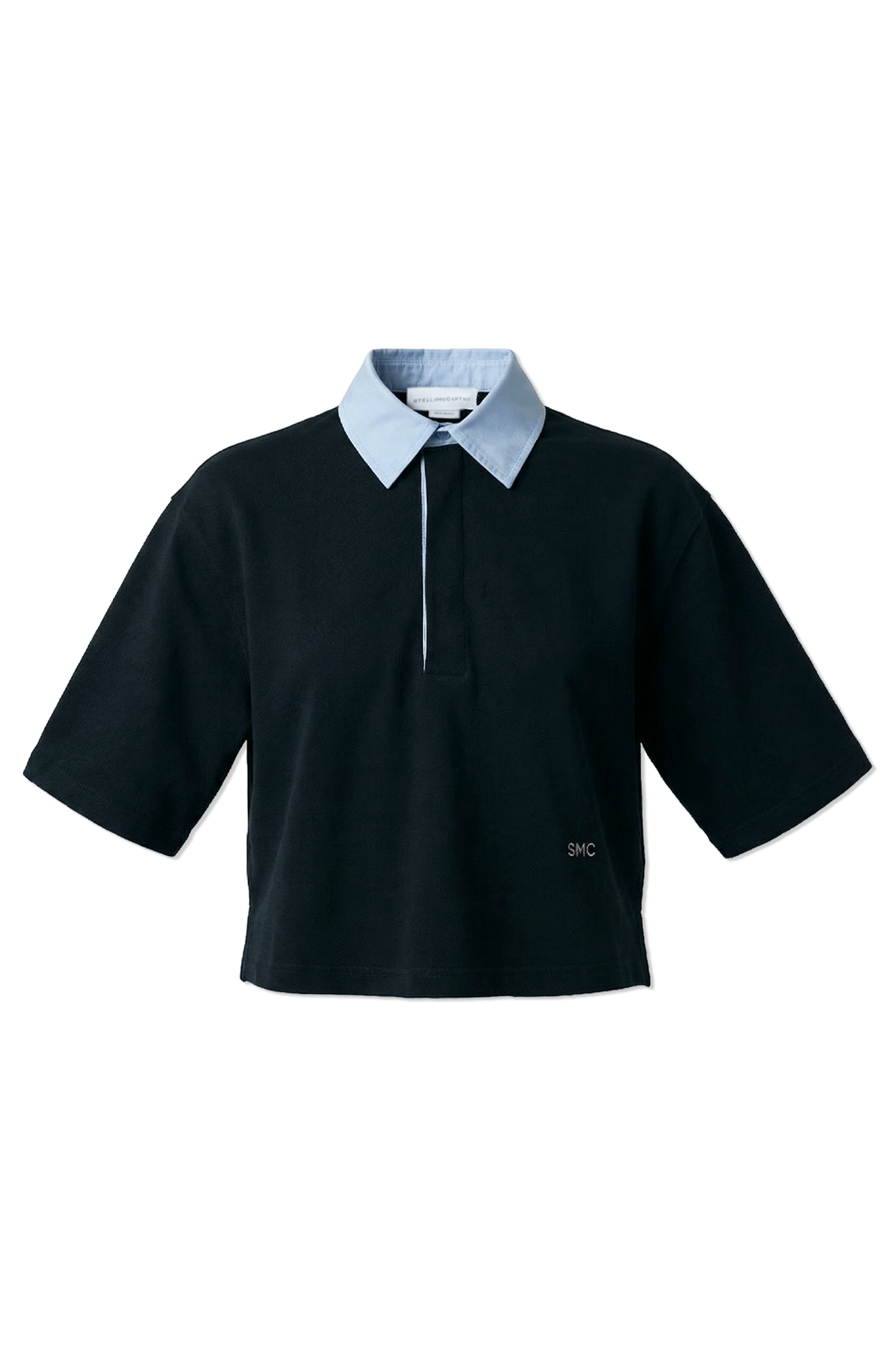 Stella McCartney Polo Z Logo, Kobiety, Granatowy