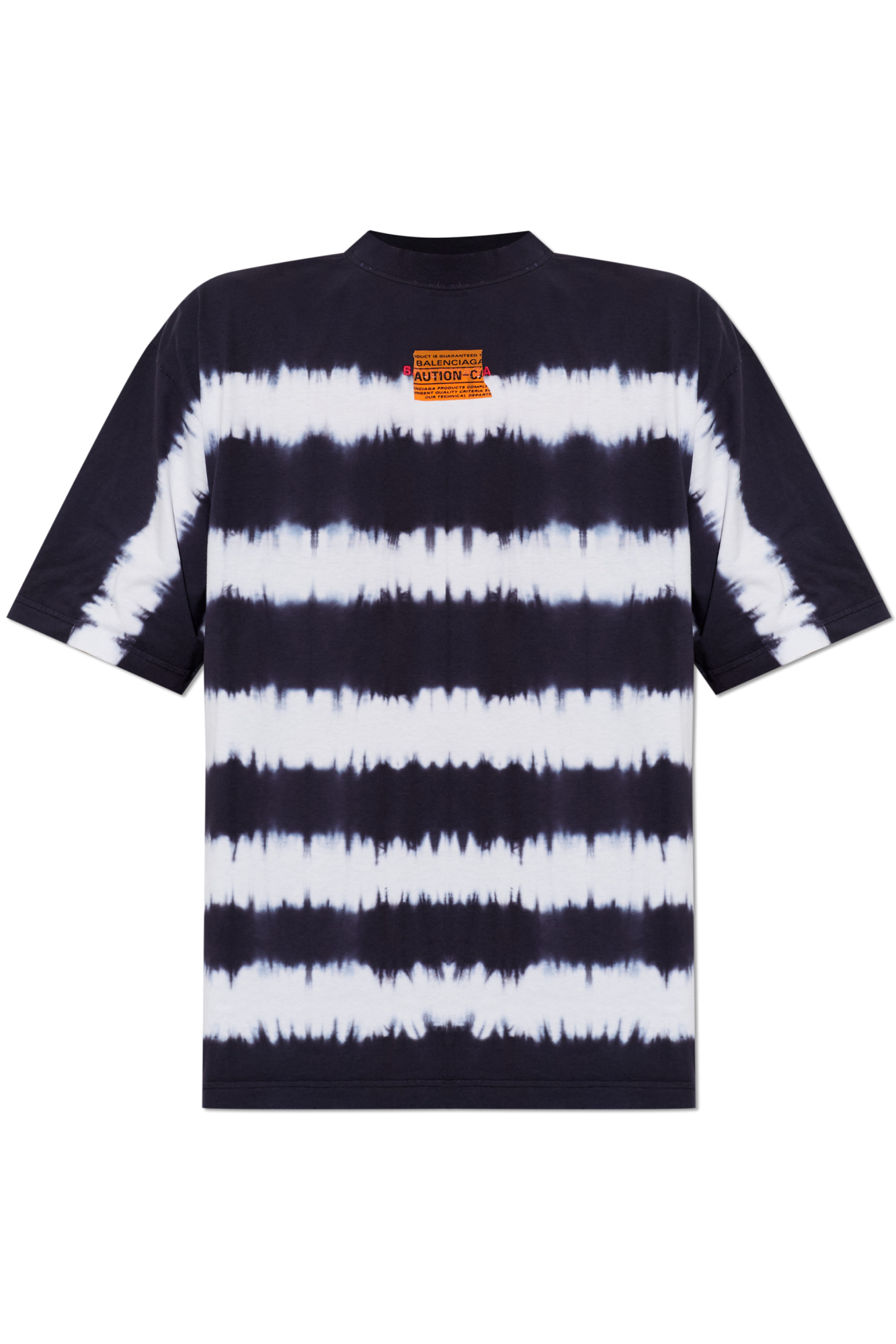 Balenciaga T-shirt Z Logo, Mężczyźni, Granatowy