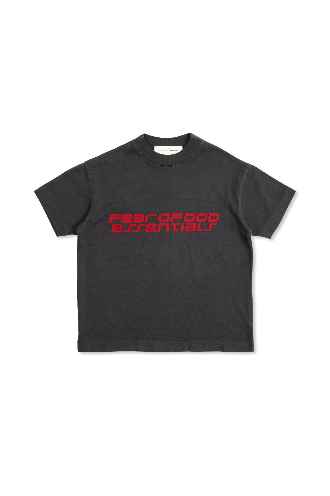 Fear Of God Essentials Kids T-shirt Z Wypukłym Logo, Unisex, Szary