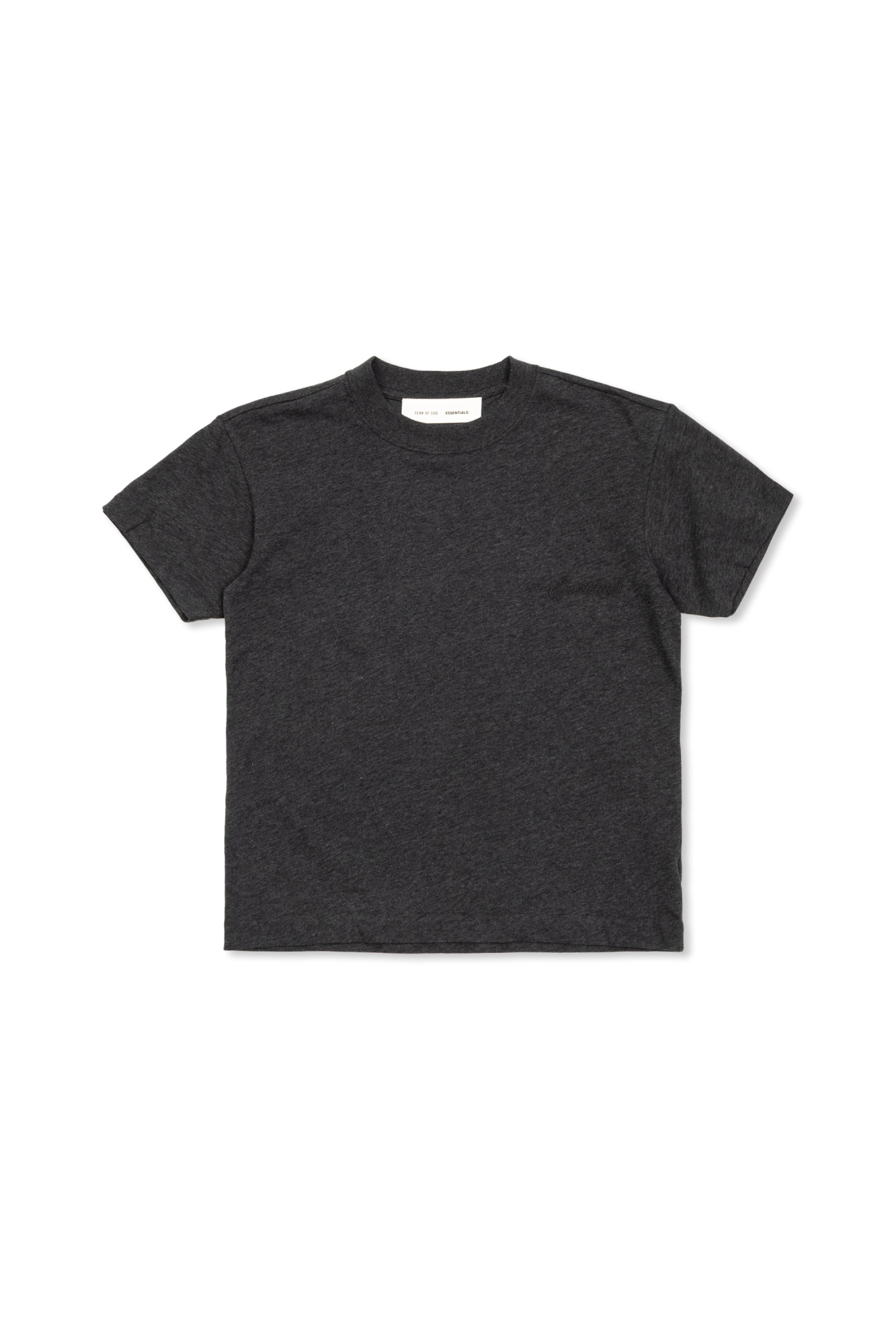 Fear Of God Essentials Kids T-shirt Z Naszywką Z Logo, Unisex, Czarny