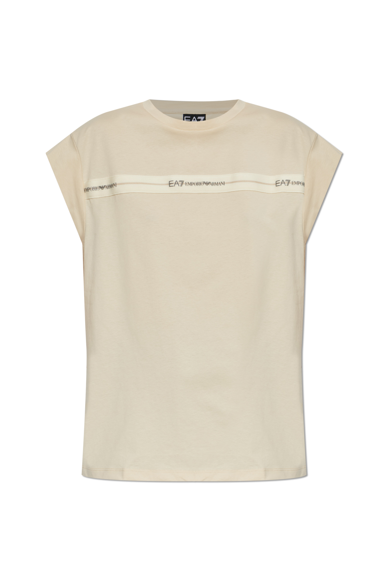 EA7 Emporio Armani Top O Luźnym Kroju, Kobiety, Beżowy