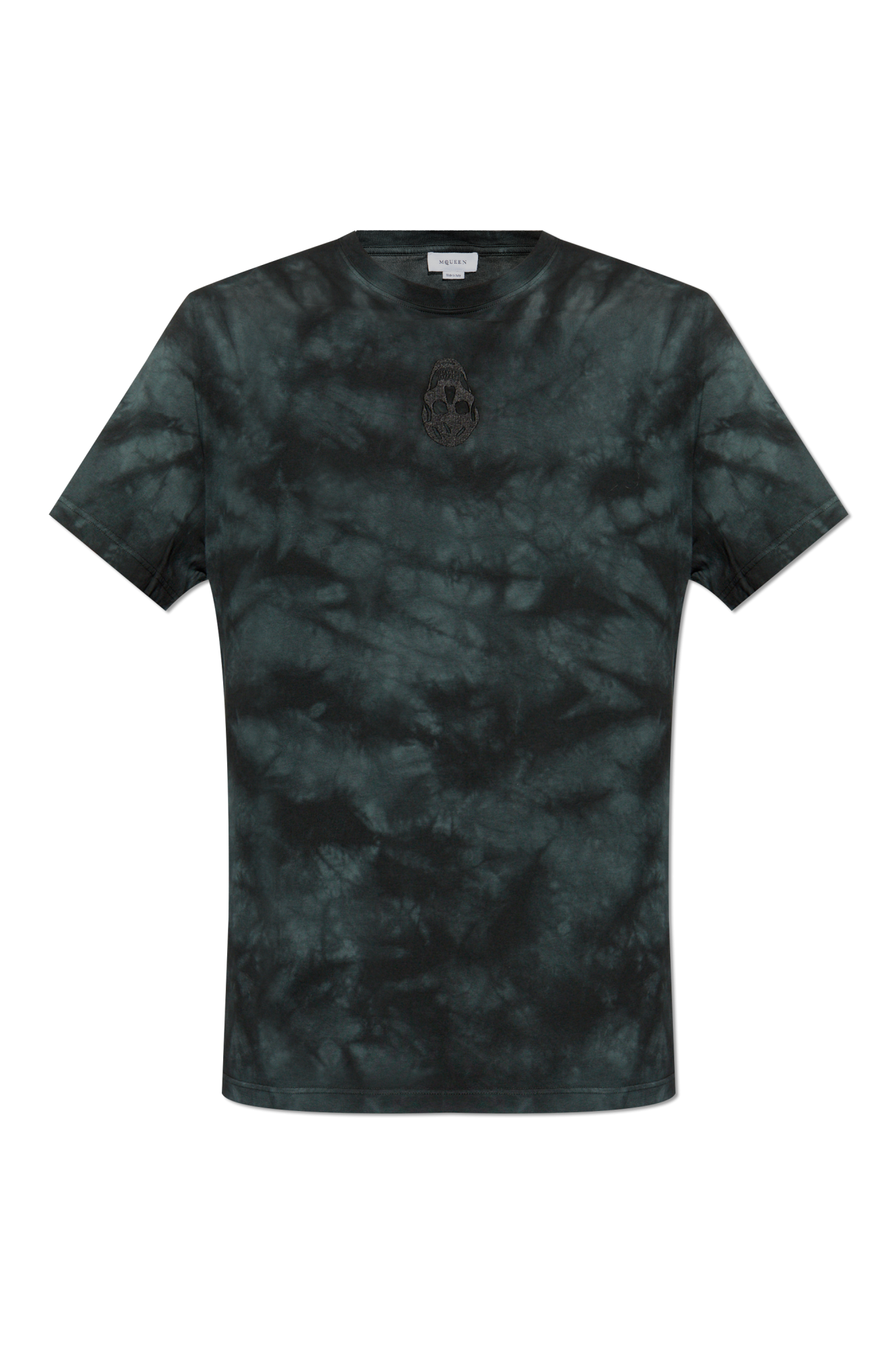 Alexander McQueen T-shirt Z Efektem `Tie Dye`, Mężczyźni, Granatowy
