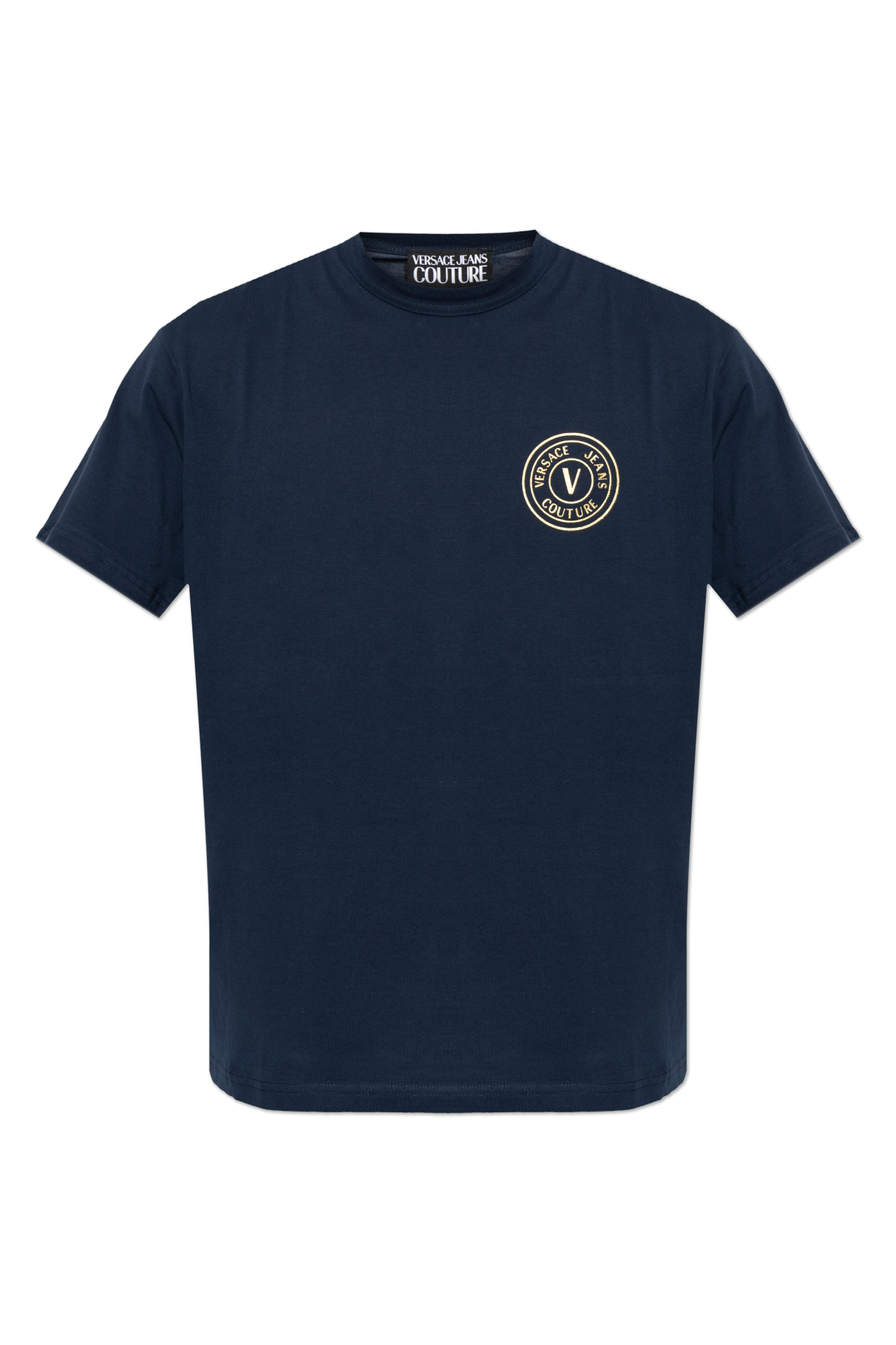 Versace Jeans Couture T-shirt Z Nadrukowanym Logo, Mężczyźni, Granatowy