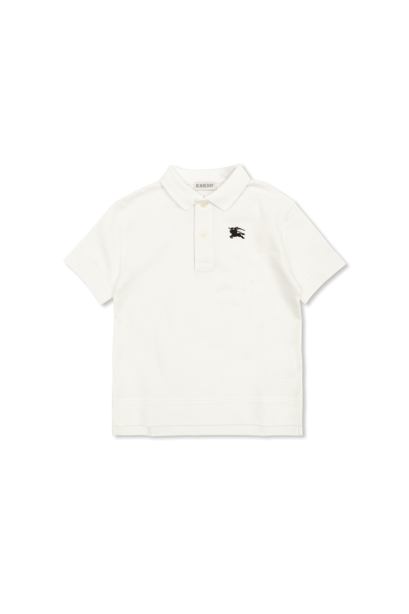 Burberry Kids Bawełniane Polo `Johane`, Unisex, Biały