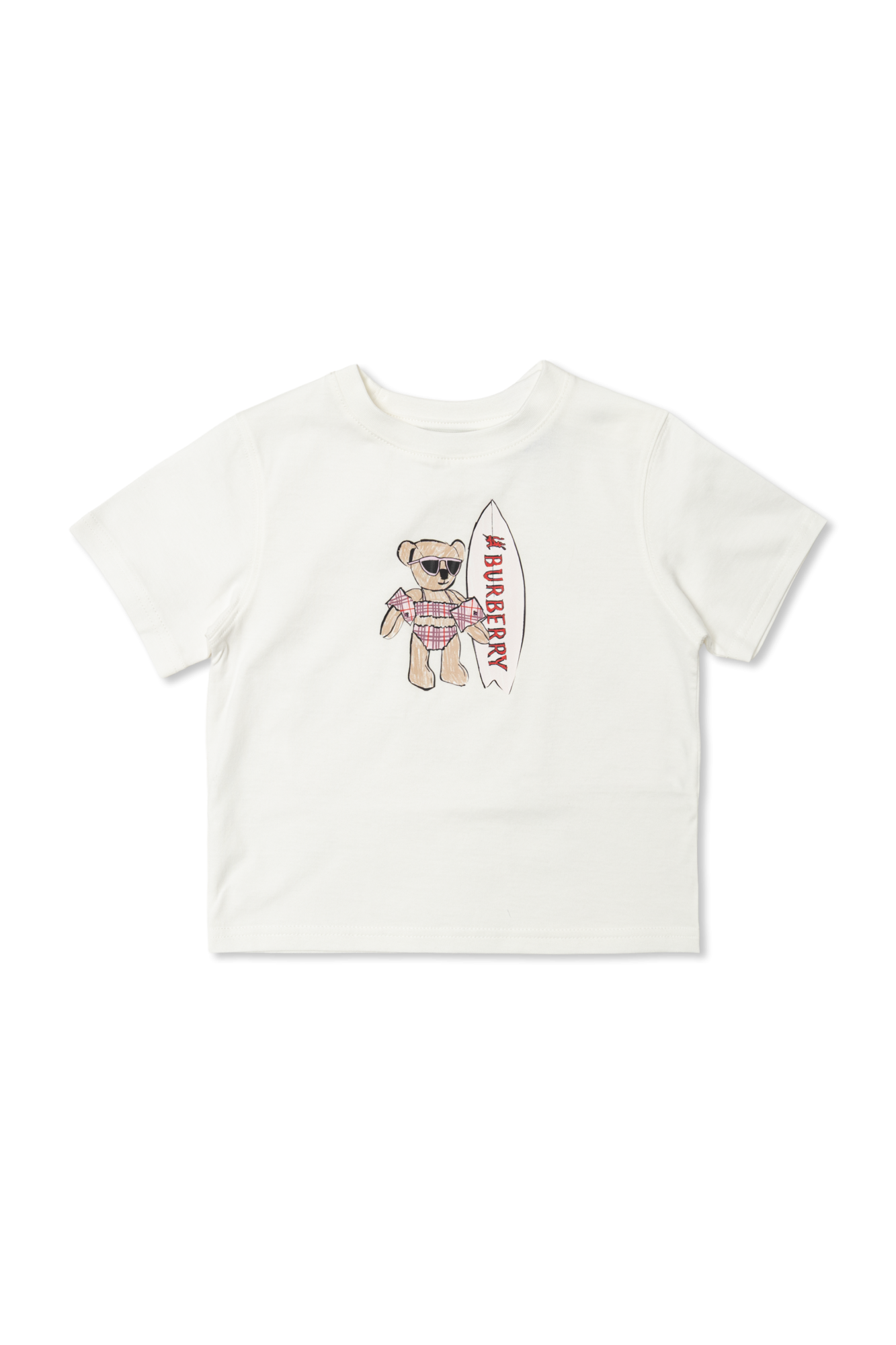 Burberry Kids T-shirt `Cedar`, Unisex, Biały