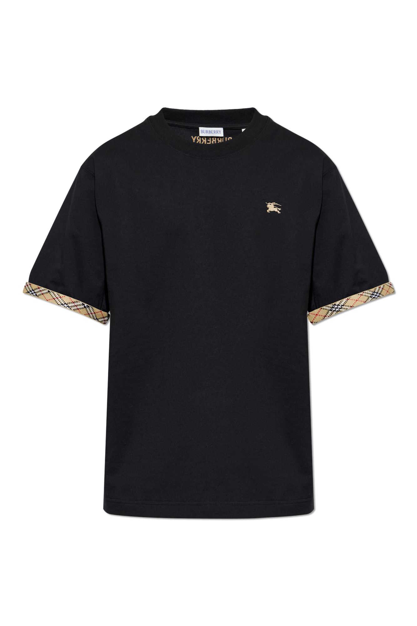 Burberry T-shirt `Ryan`, Mężczyźni, Czarny