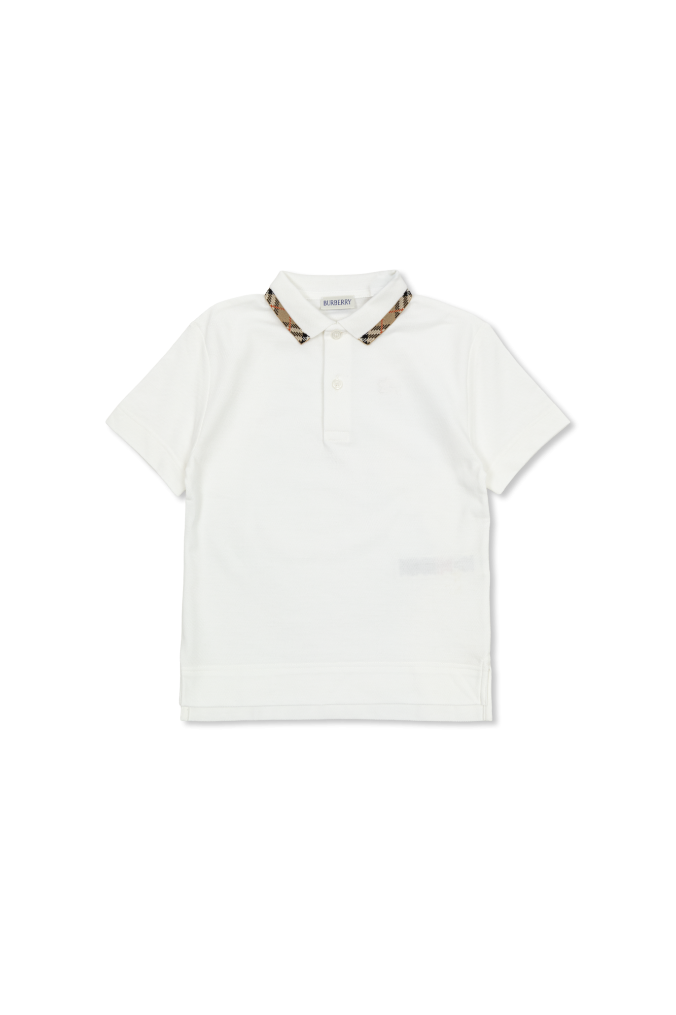 Burberry Kids Polo Z Logo, Unisex, Biały