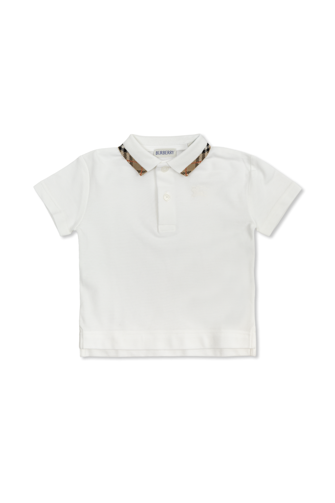 Burberry Kids Polo Z Logo, Unisex, Biały