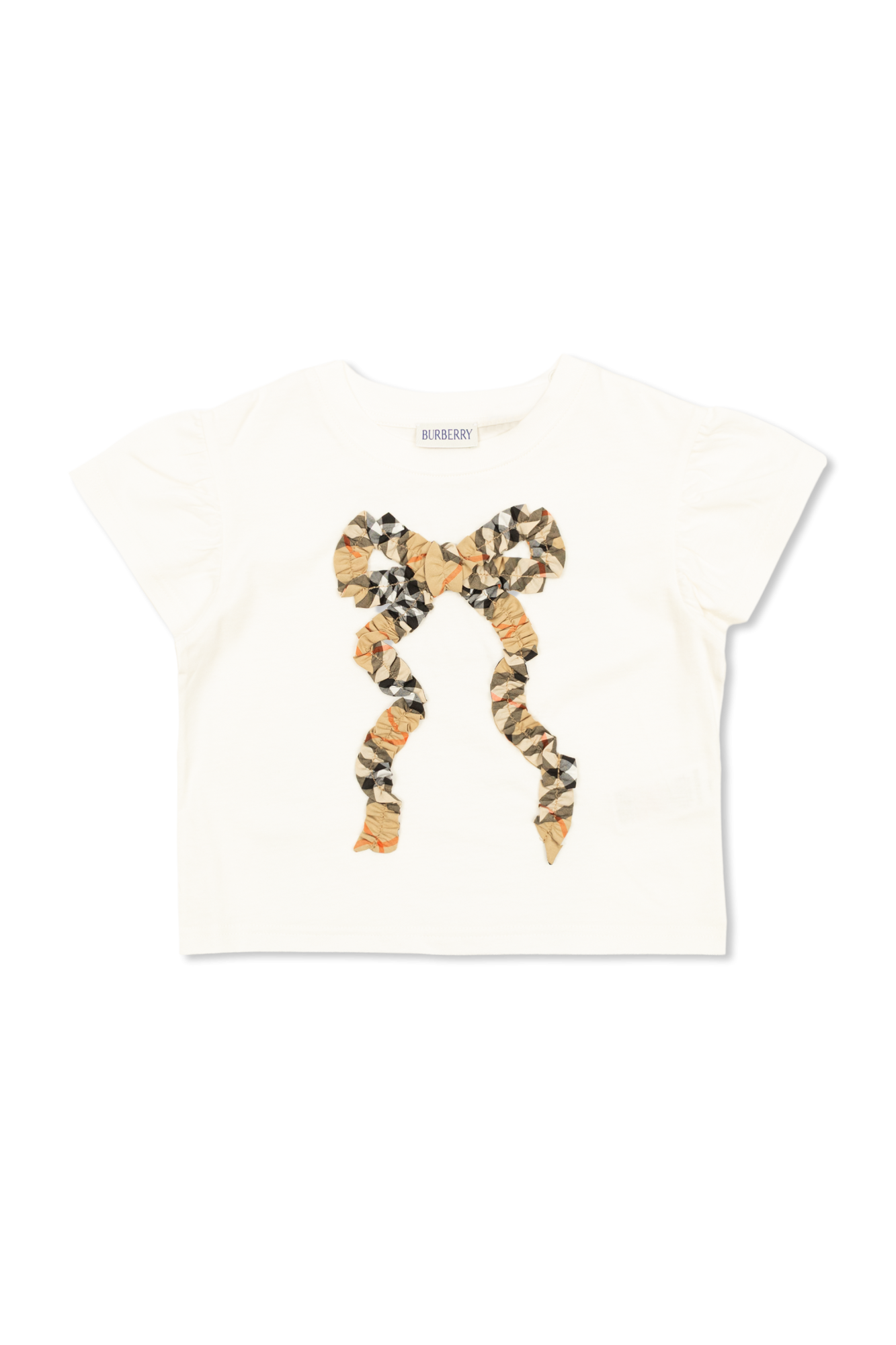 Burberry Kids T-shirt `Roxy`, Unisex, Kremowy