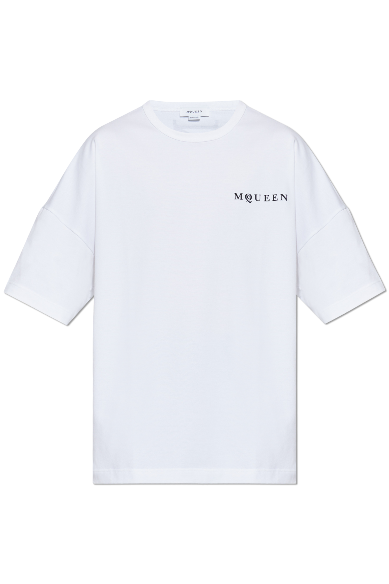 Alexander McQueen T-shirt Z Logo, Mężczyźni, Biały