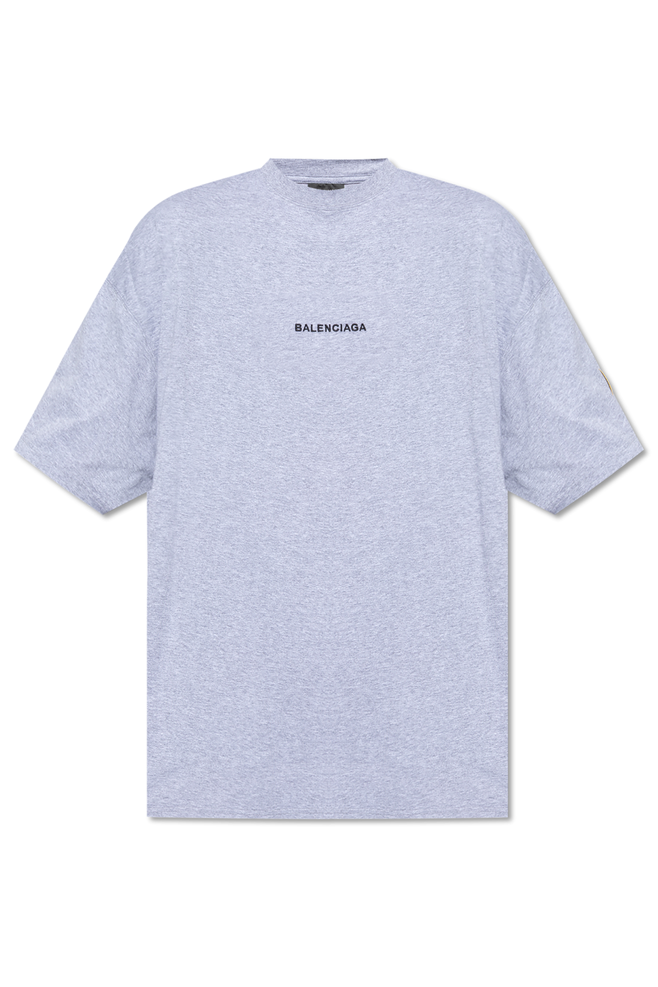 Balenciaga T-shirt Z Logo, Mężczyźni, Szary