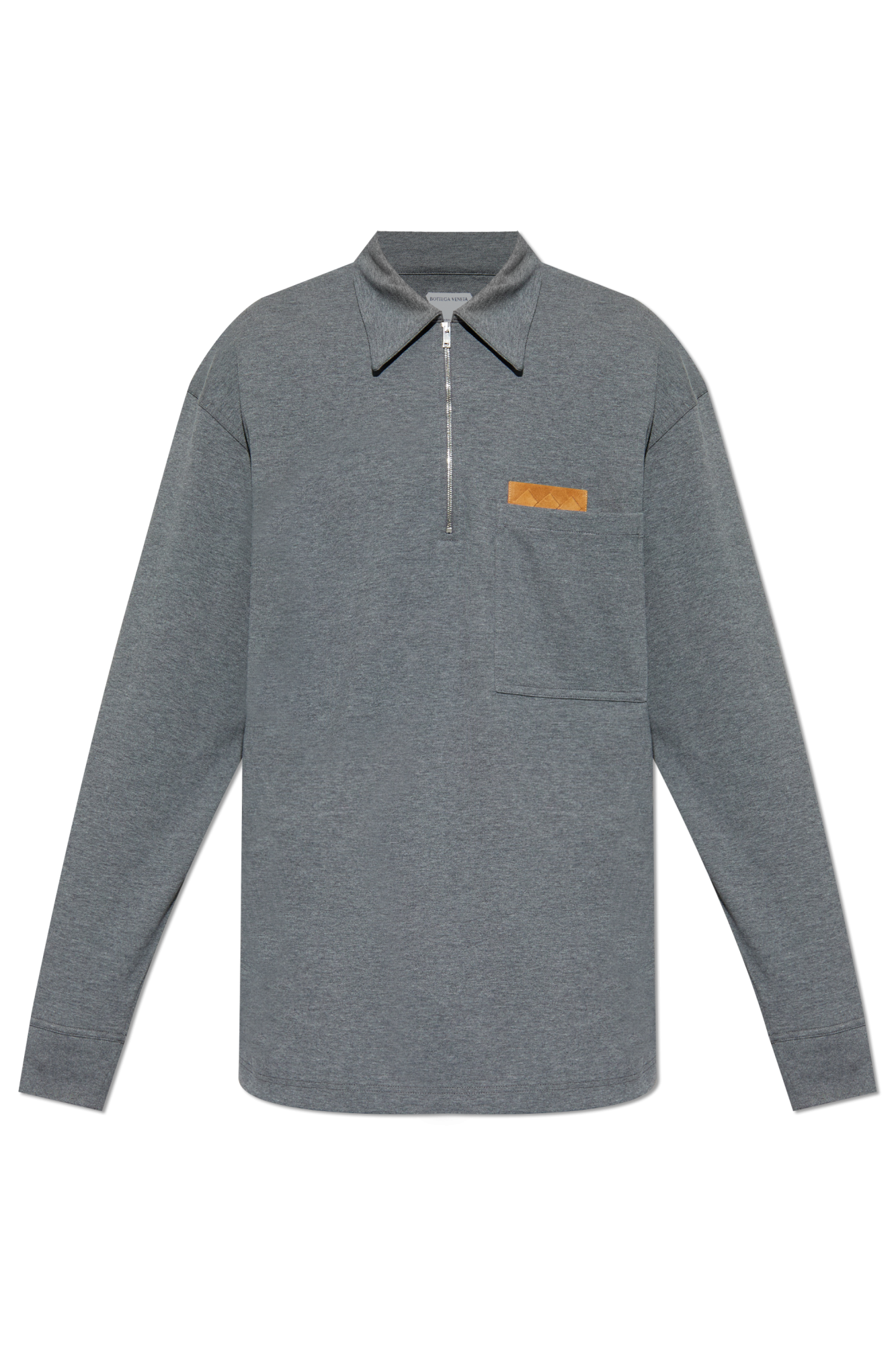 Bottega Veneta Polo Z Kieszenią, Mężczyźni, Szary